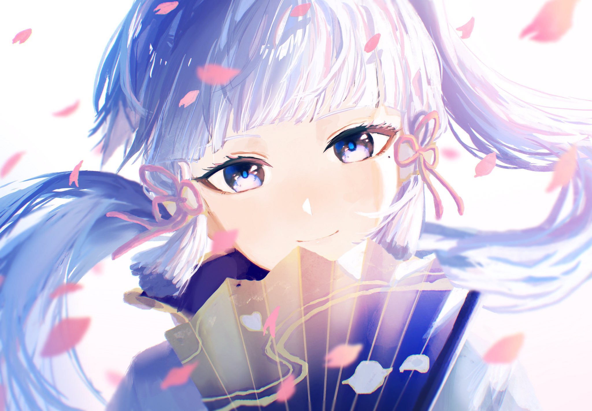 Kamisato Ayaka from Genshin Impact HD Wallpaper