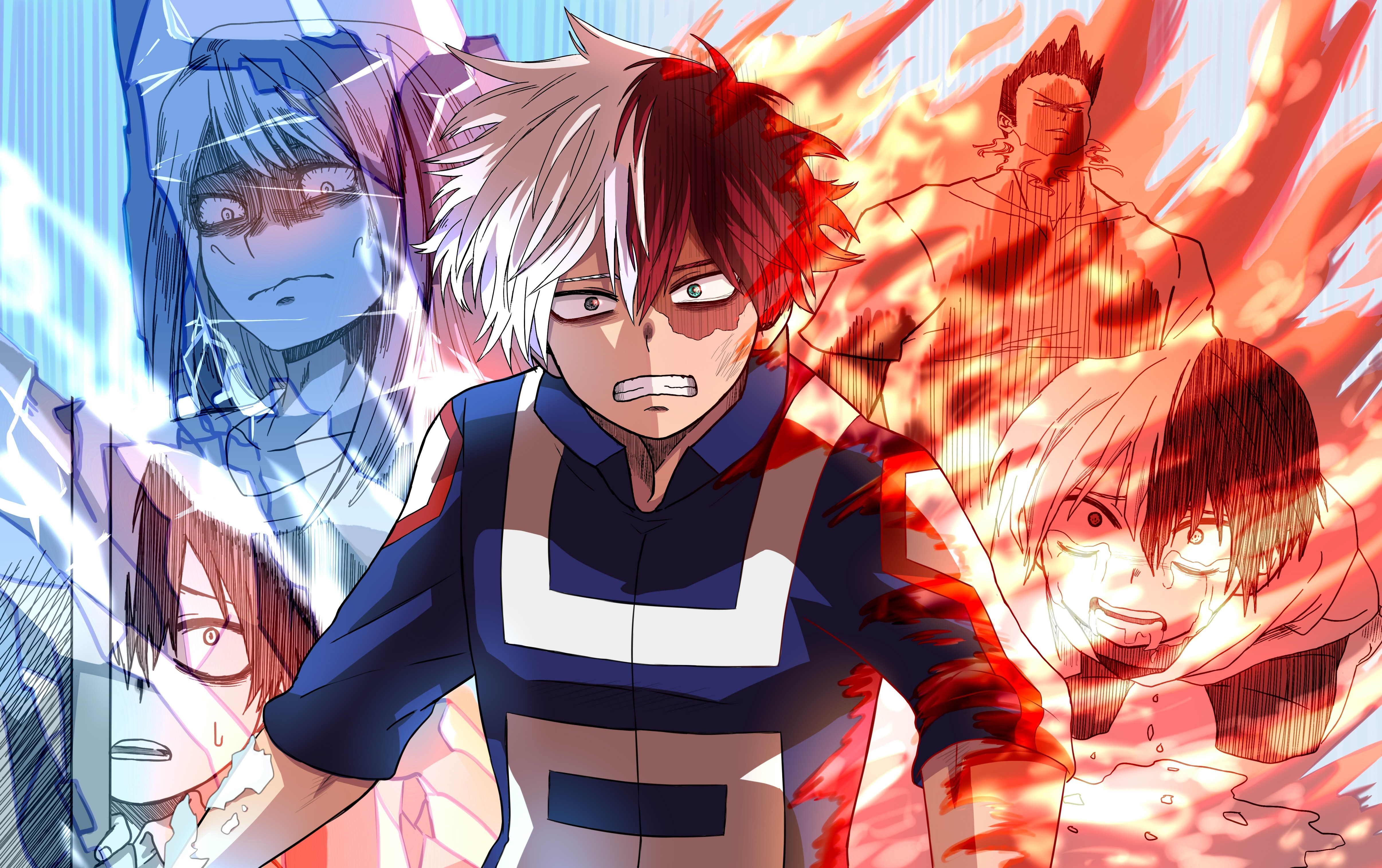 Shoto Todoroki from My Hero Academia 4K HD Wallpaper