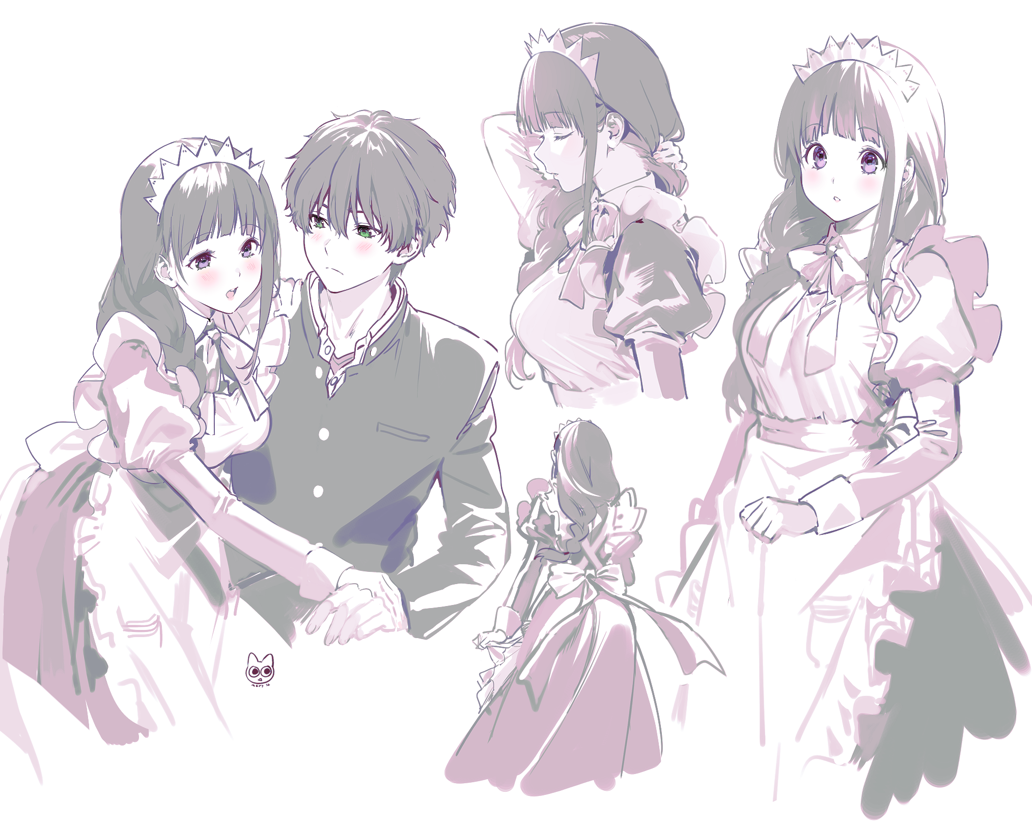 Eru Chitanda and Hōtarō Oreki from Hyouka HD Wallpaper