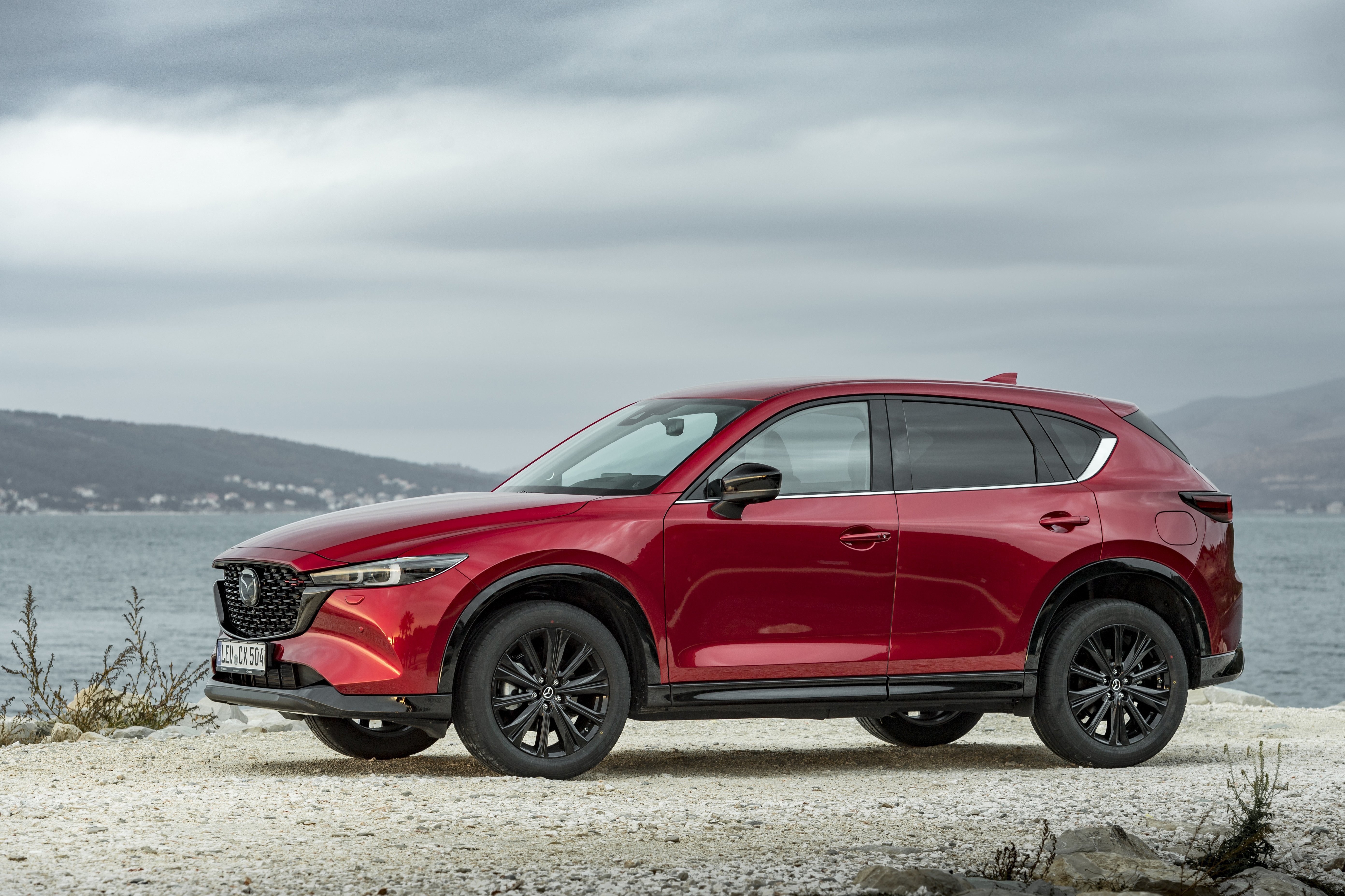 Red Mazda CX-5 Skyactiv-D 4K SUV HD Wallpaper