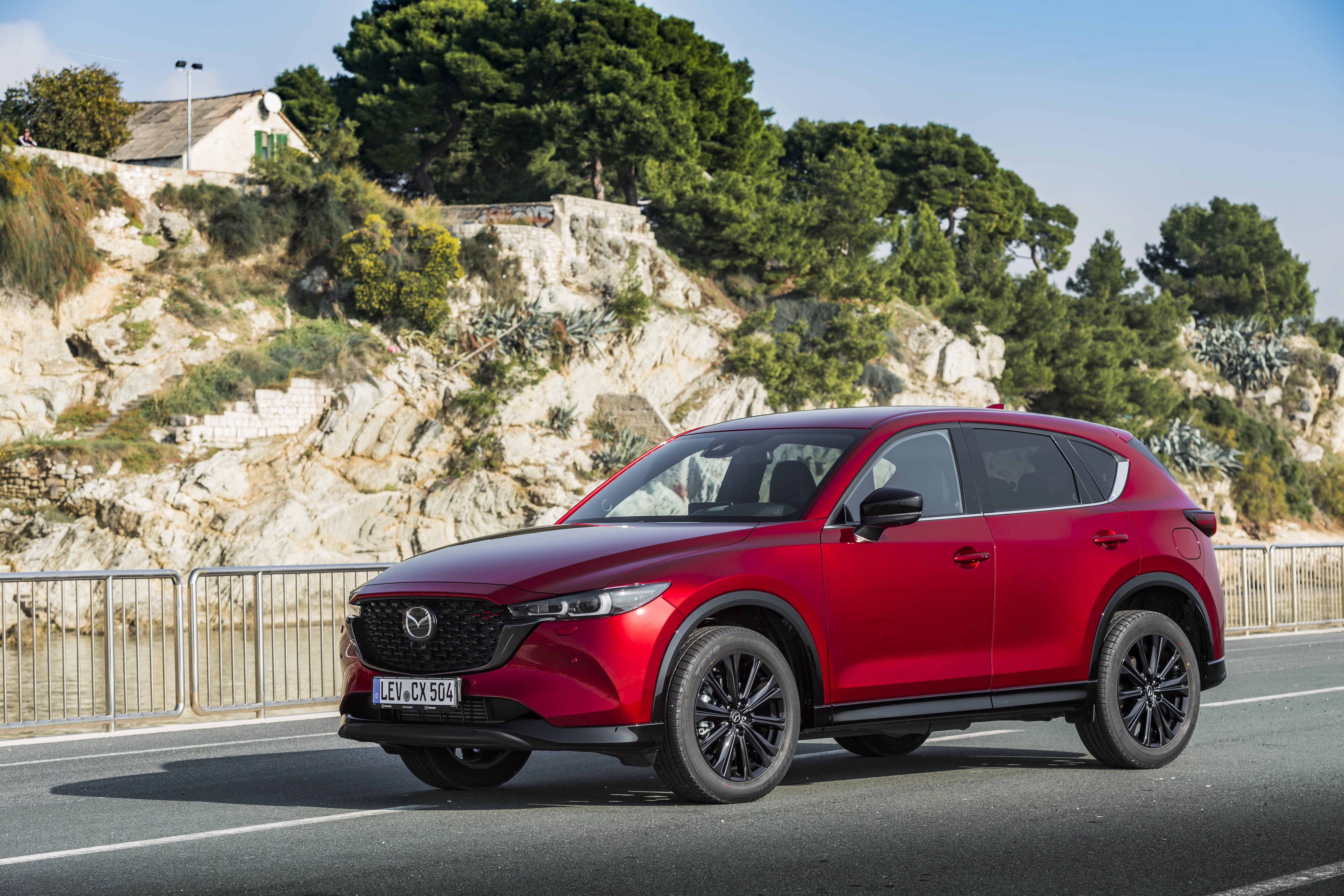 Red Mazda CX-5 Skyactiv-D 4K SUV HD Wallpaper