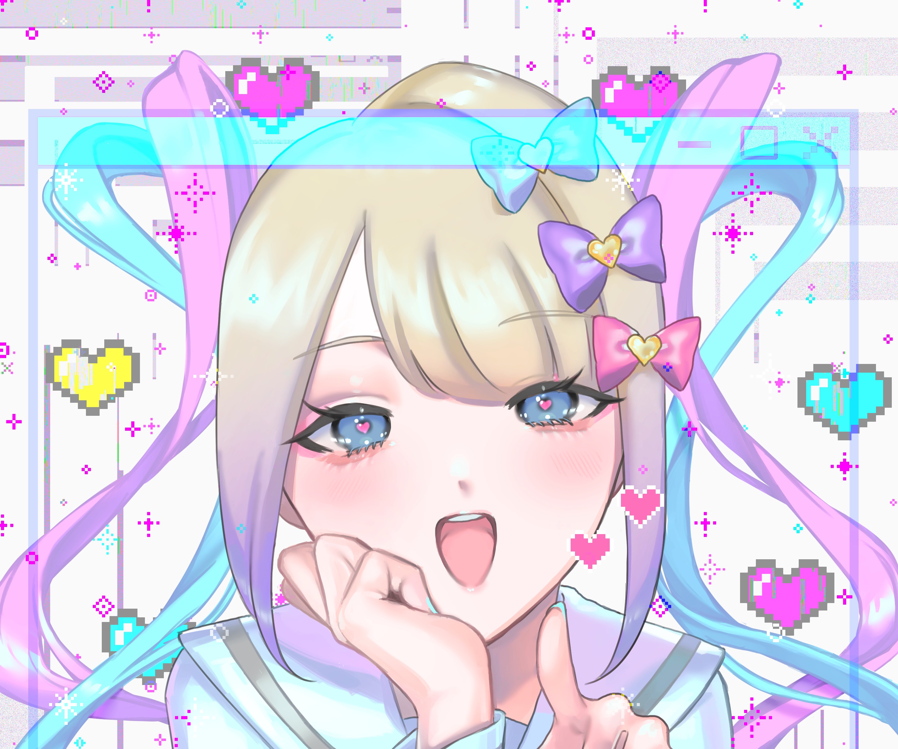 OMGkawaiiAngel-chan from Needy Girl Overdose HD Wallpaper