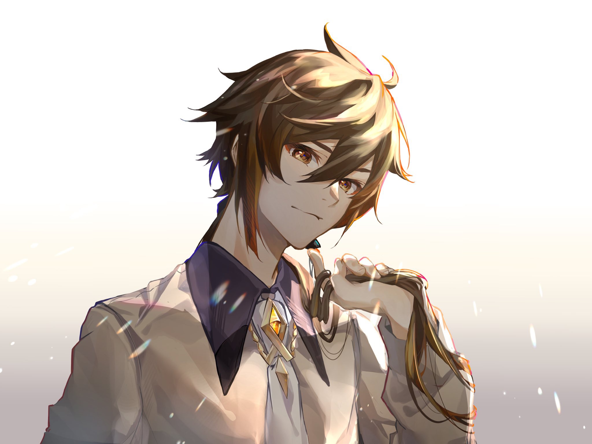 Zhongli from Genshin Impact HD Wallpaper