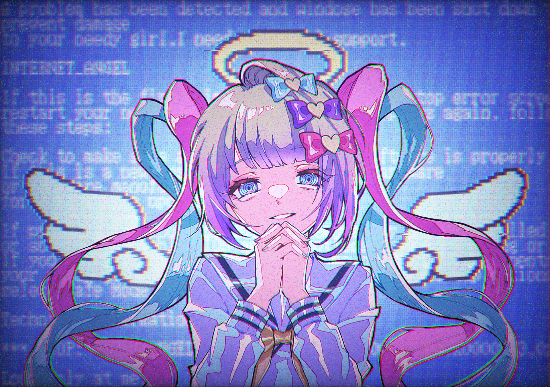INTERNET ANGEL from NEEDY GIRL OVERDOSE HD Wallpaper