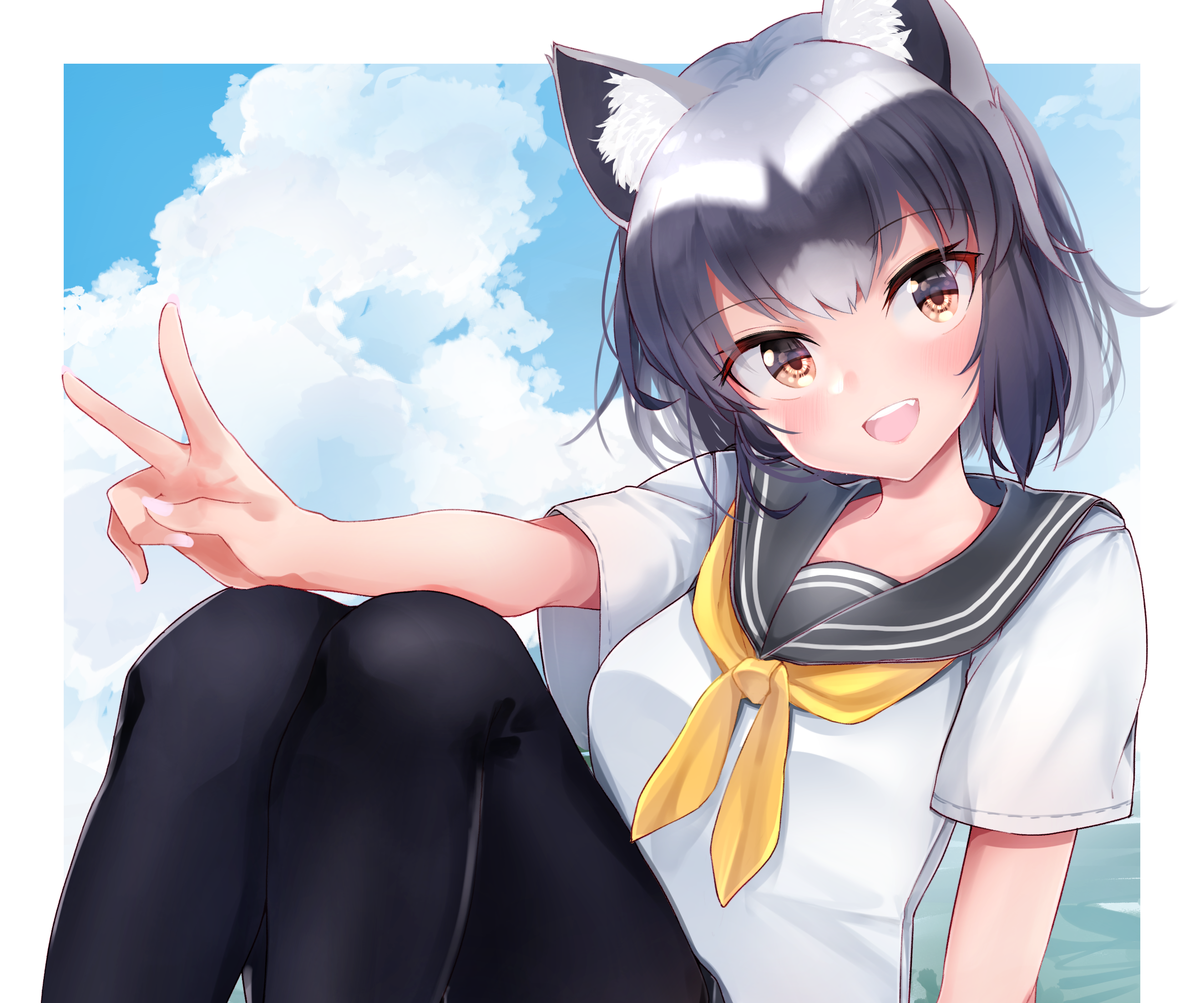 Common Raccoon from Kemono Friends HD Wallpaper