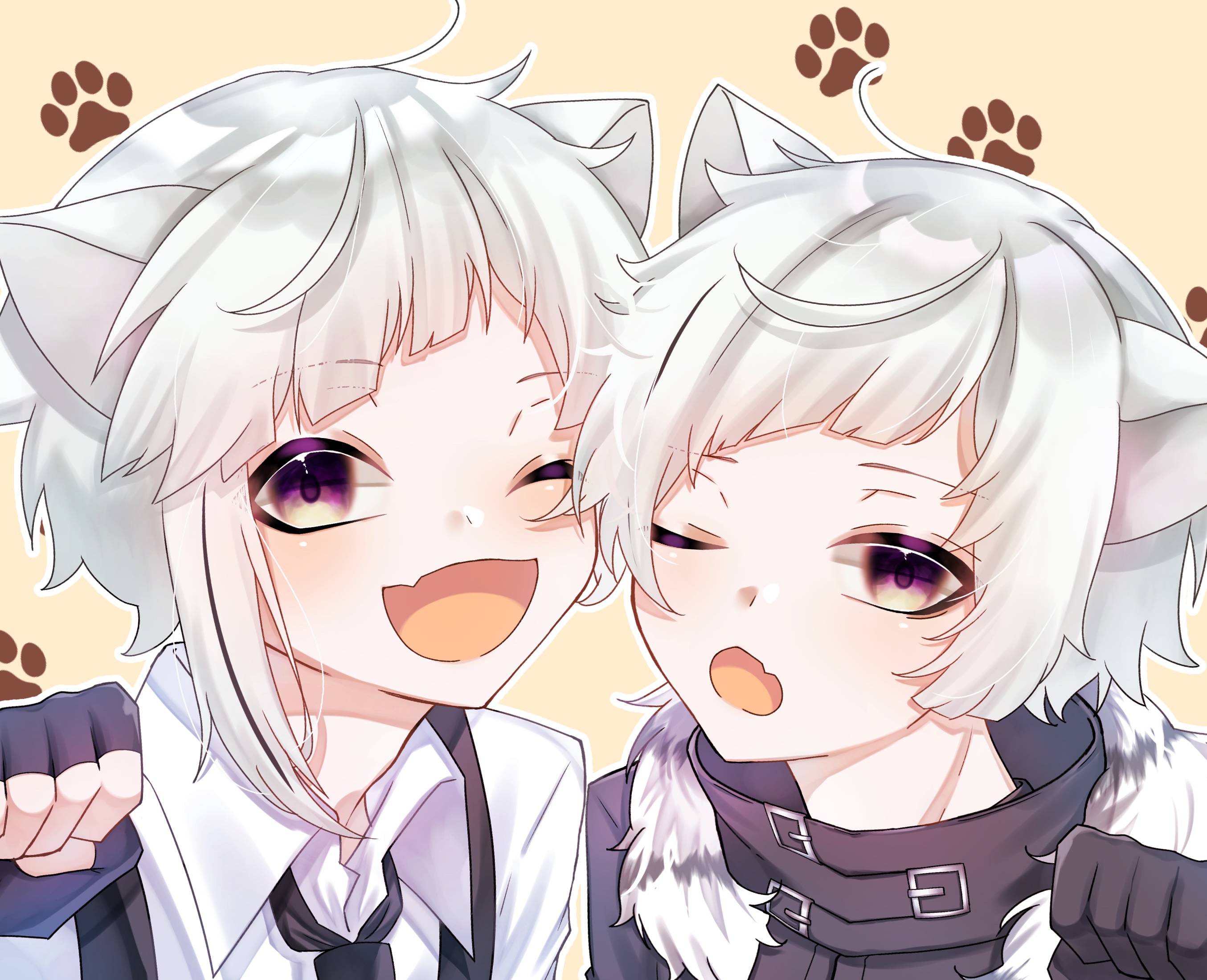 Atsushi Nakajima and Akutagawa Ryunosuke from Bungou Stray Dogs HD Wallpaper