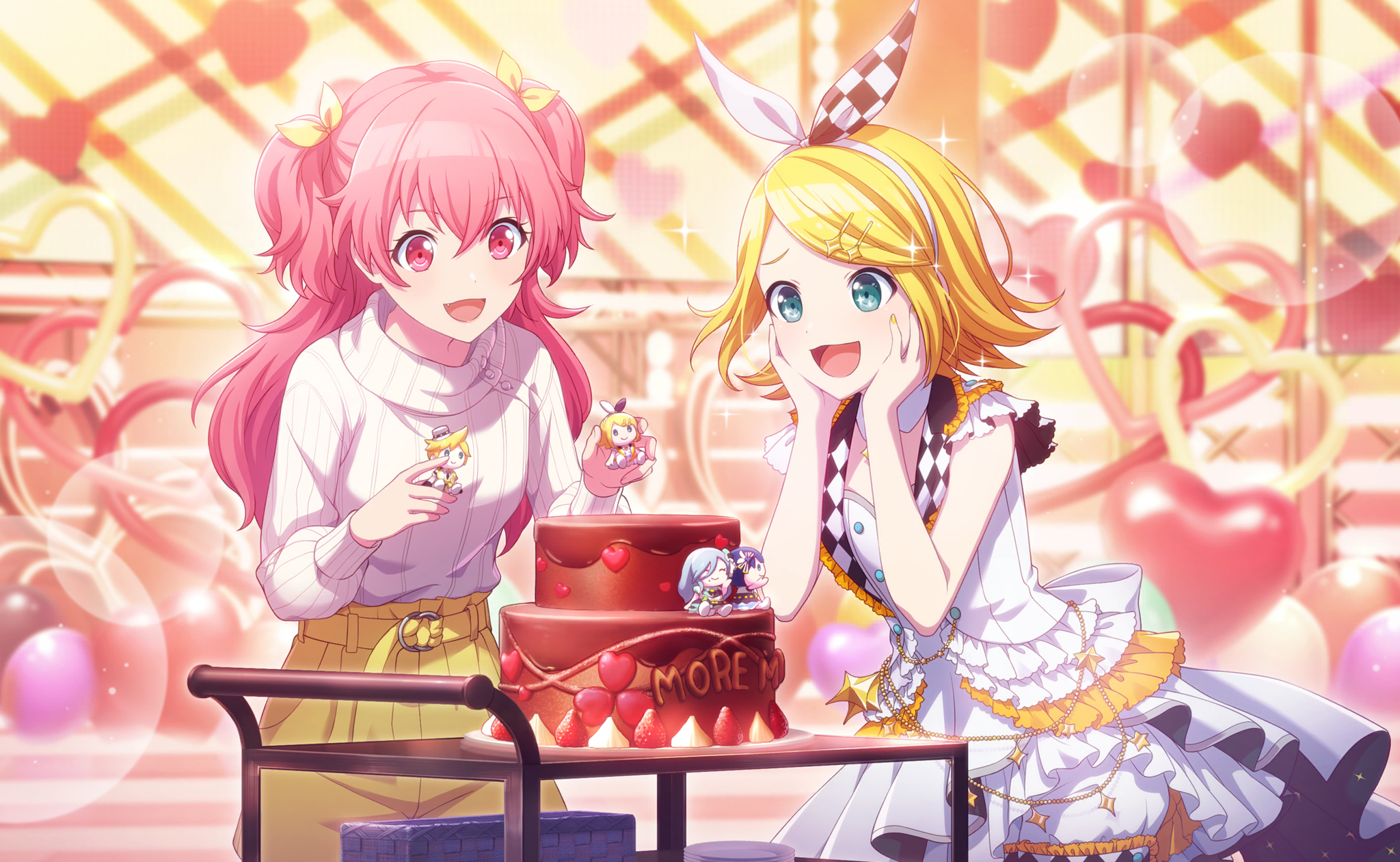 Momoi Airi and Rin Kagamine from Project Sekai: Colorful Stage! HD Wallpaper