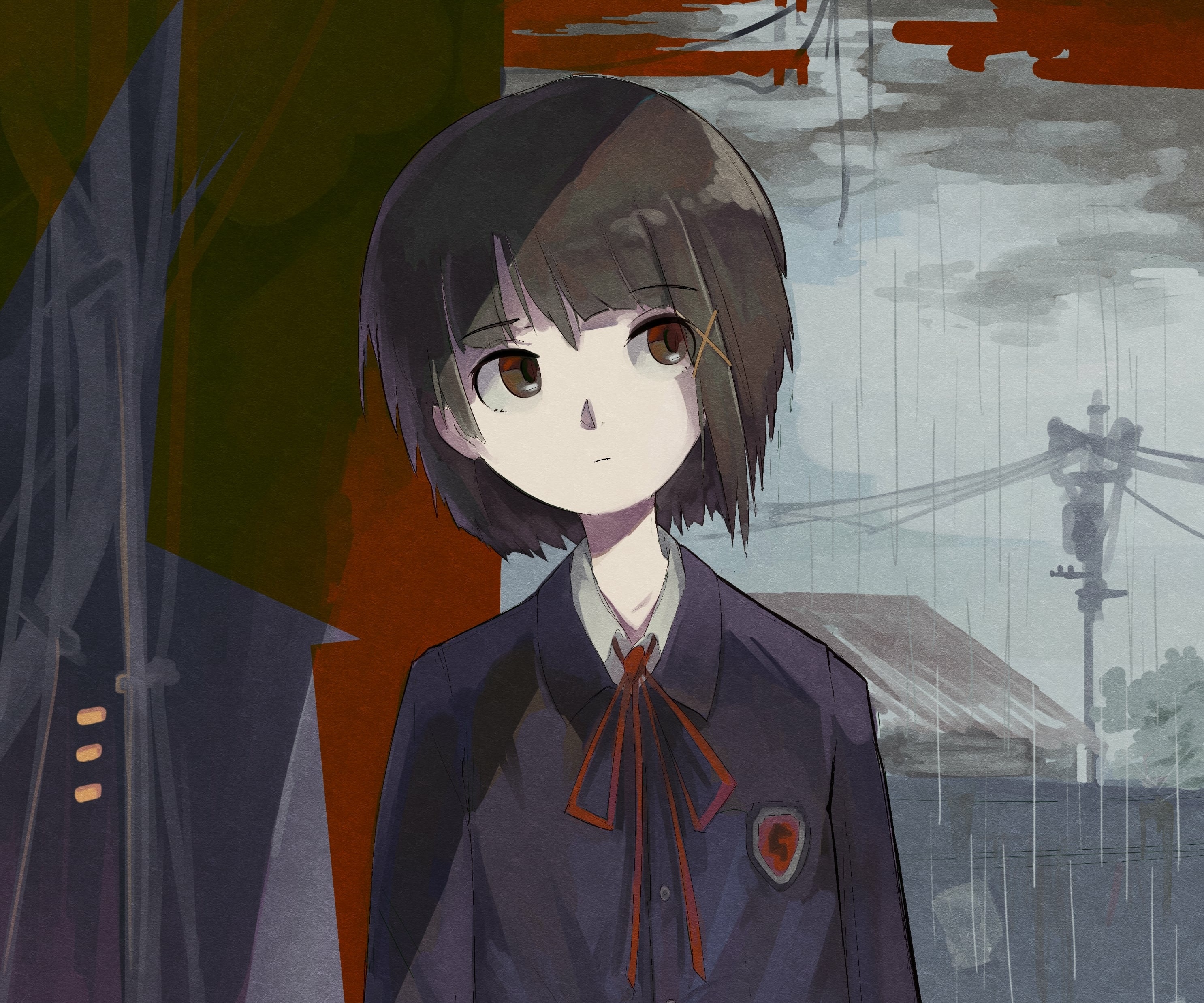 Lain Iwakura from Serial Experiments Lain HD Wallpaper