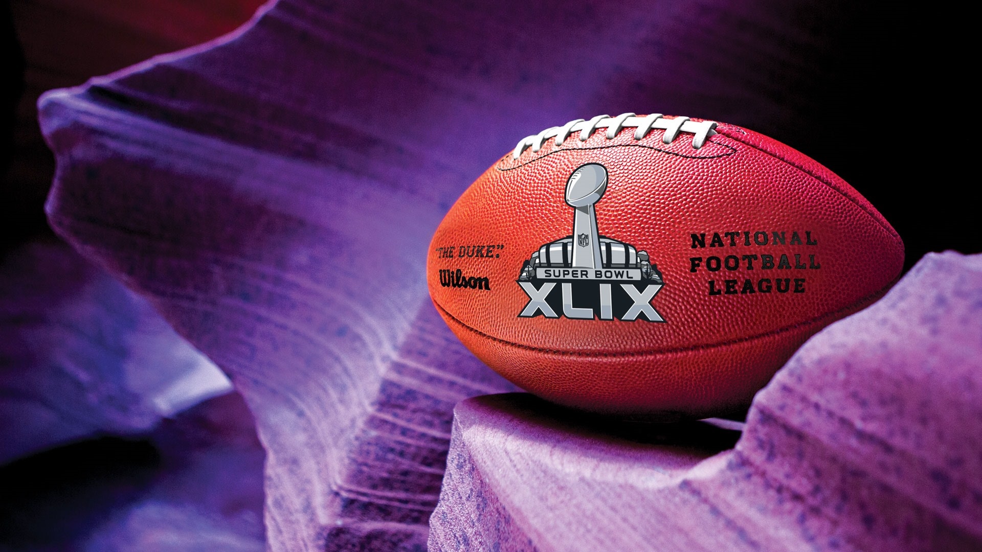 Super Bowl XLIX Wilson "The Duke" Football HD Wallpaper