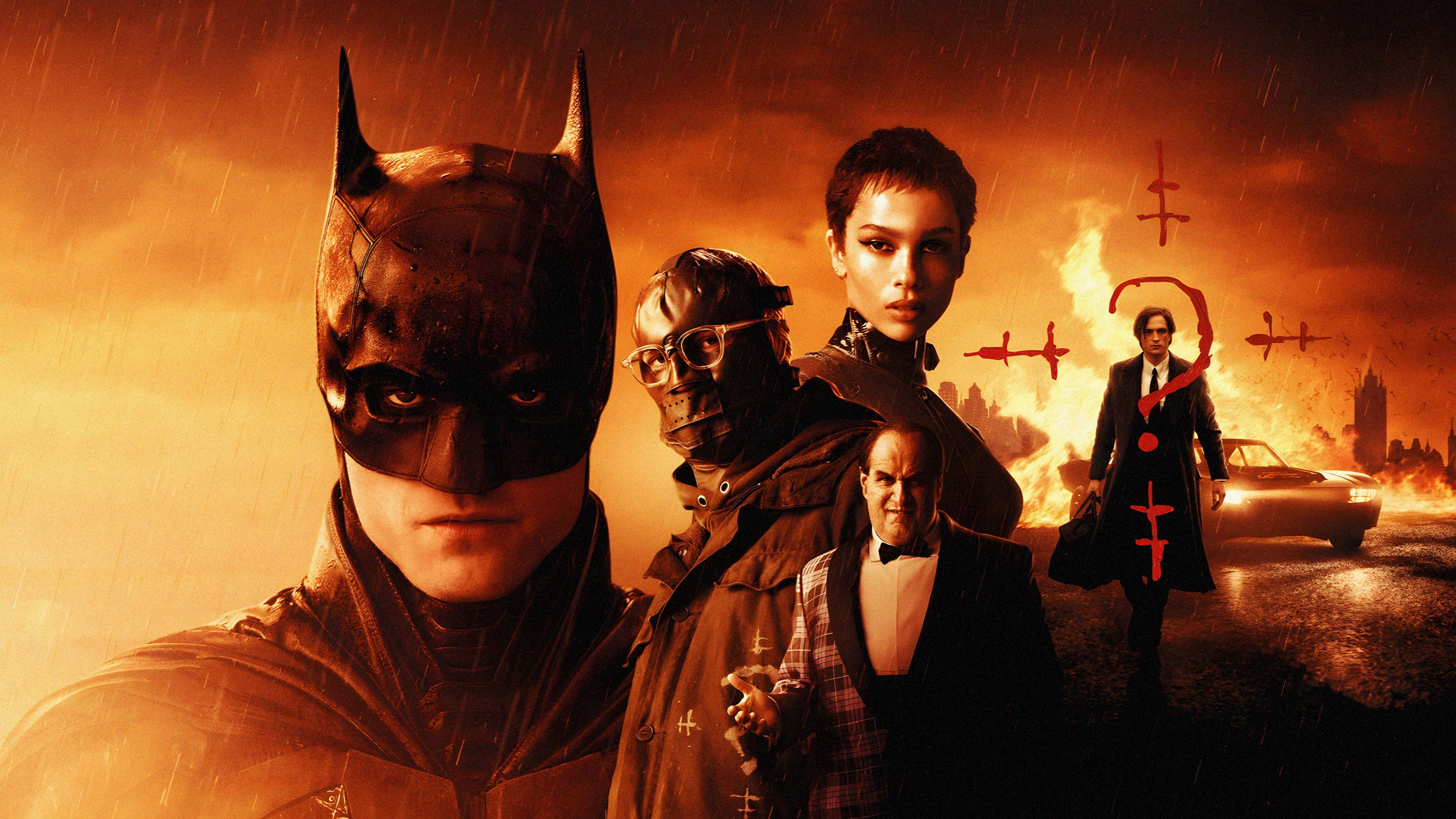 The Batman characters: Batman, Catwoman, Riddler, Penguin HD Wallpaper