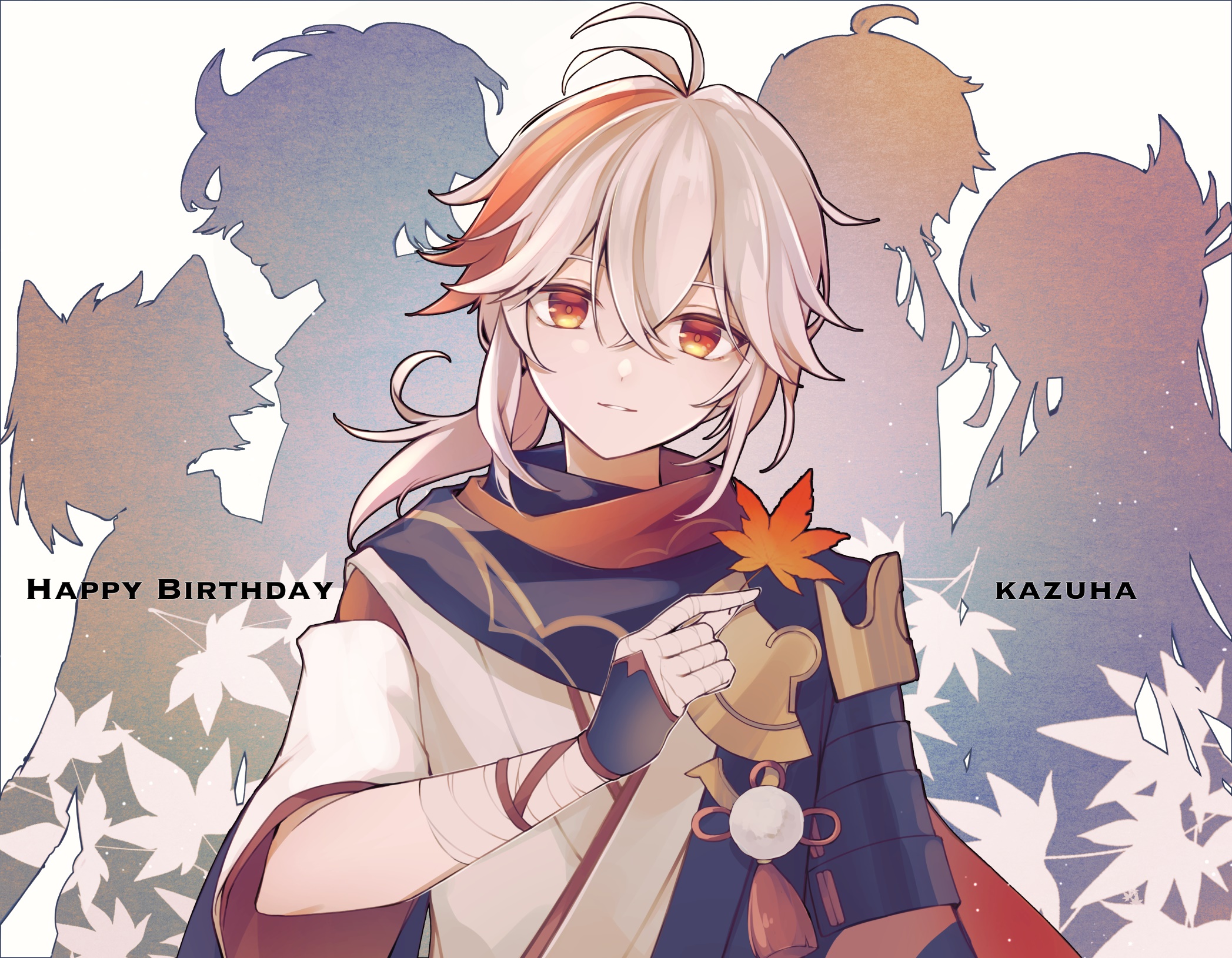 Kaedehara Kazuha from Genshin Impact Birthday Art HD Wallpaper