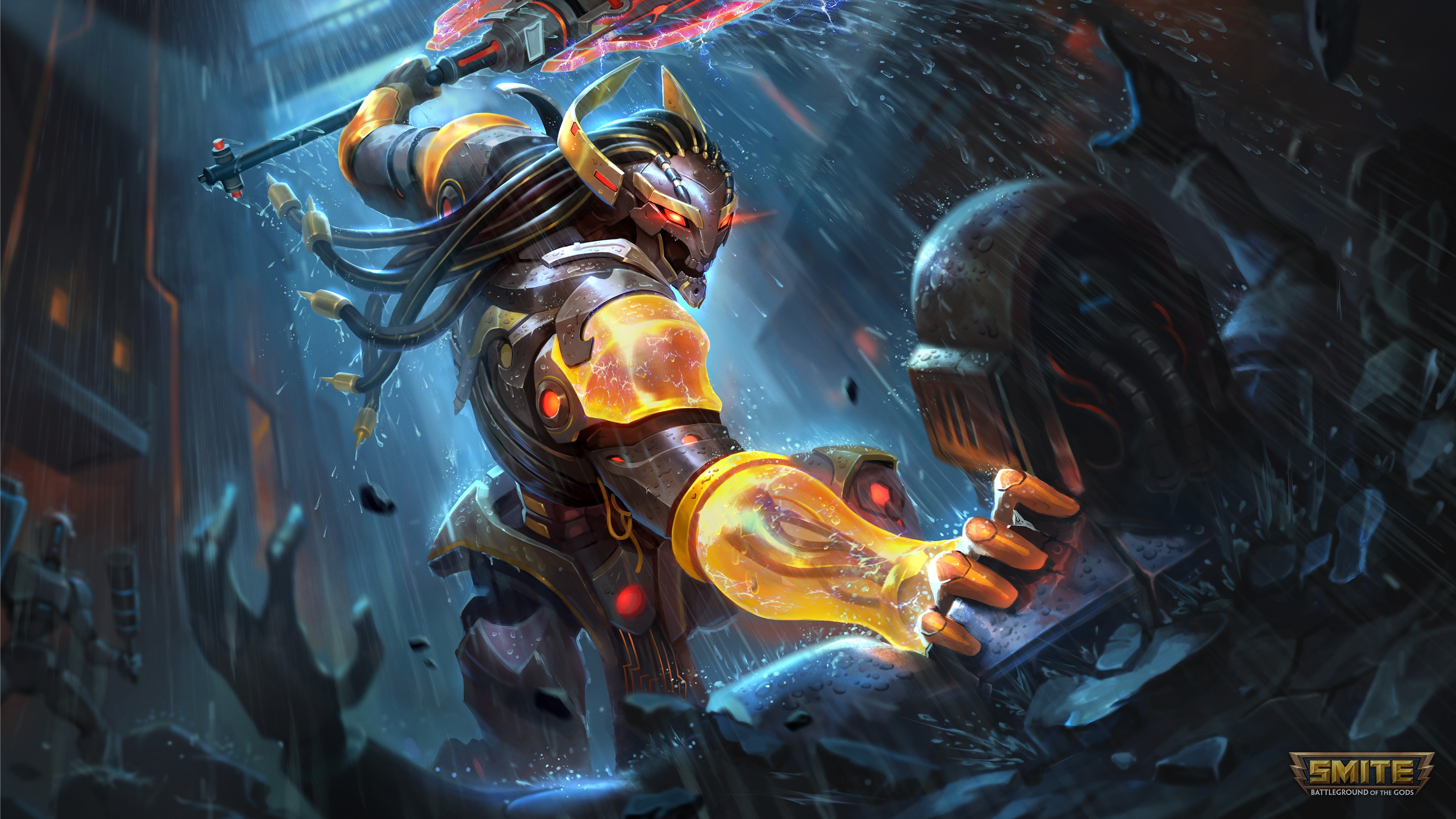 Osiris from Smite in battle HD Wallpaper