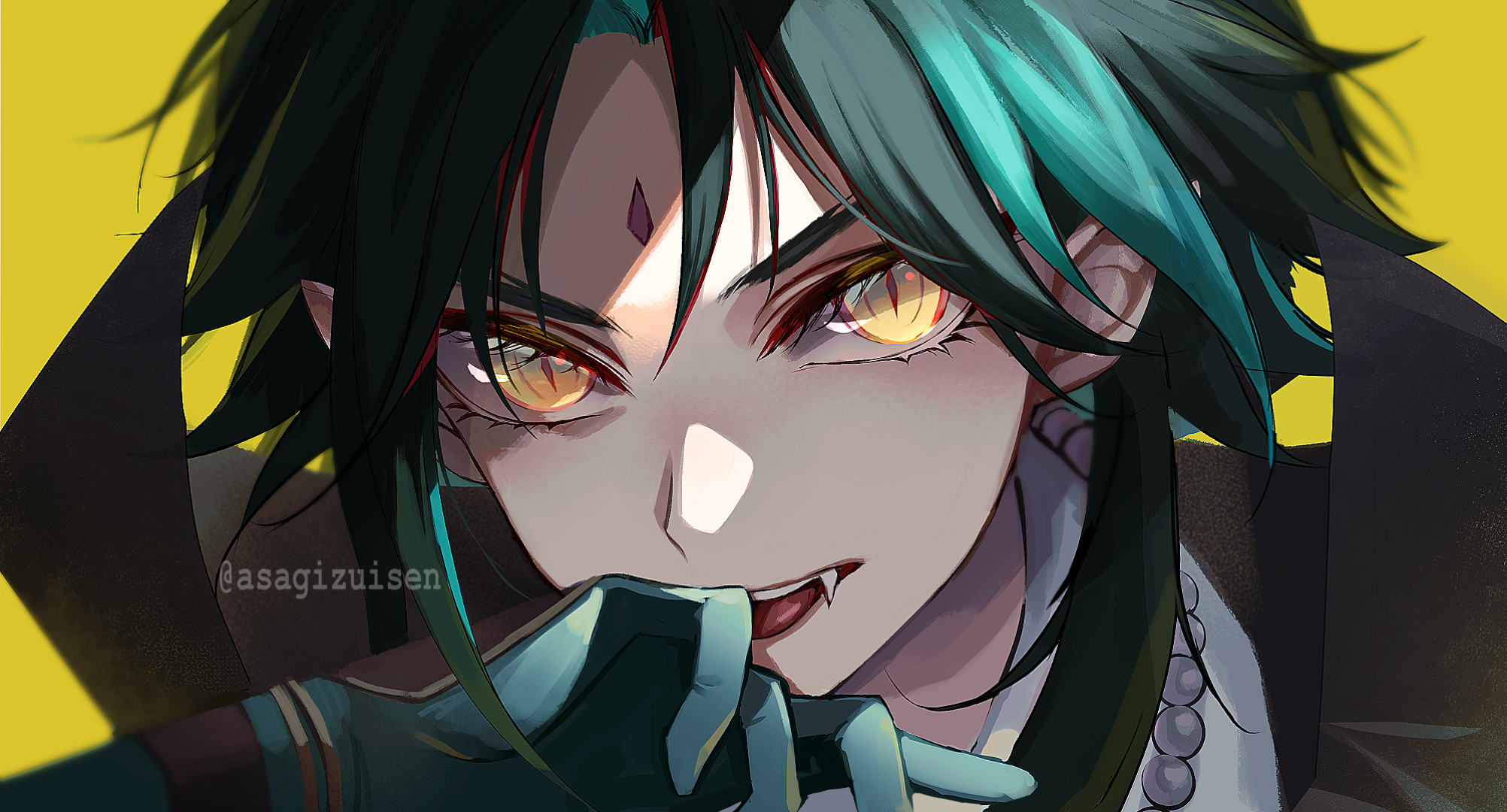 Xiao from Genshin Impact close-up HD Wallpaper