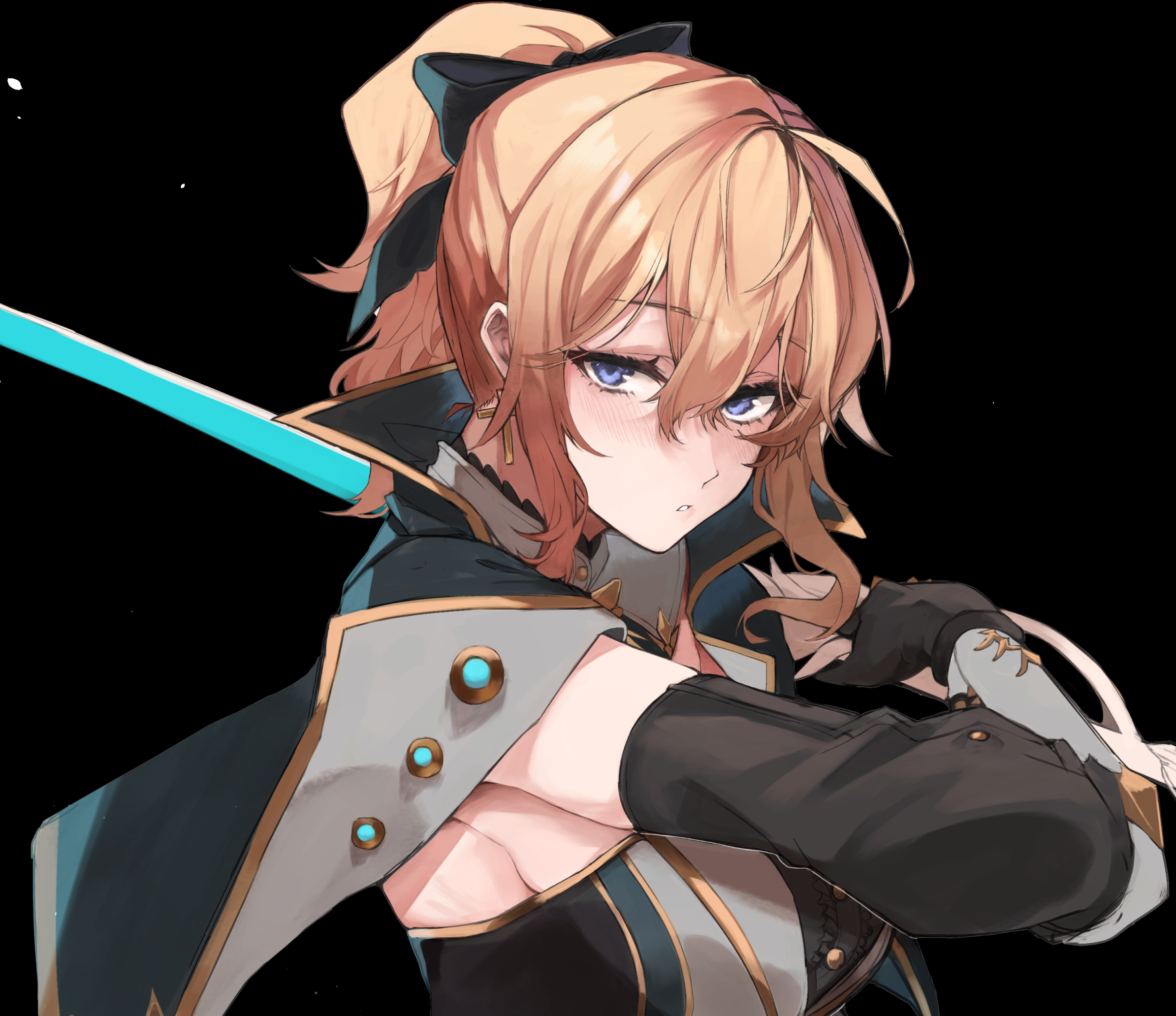 Jean from Genshin Impact with a sword HD Wallpaper