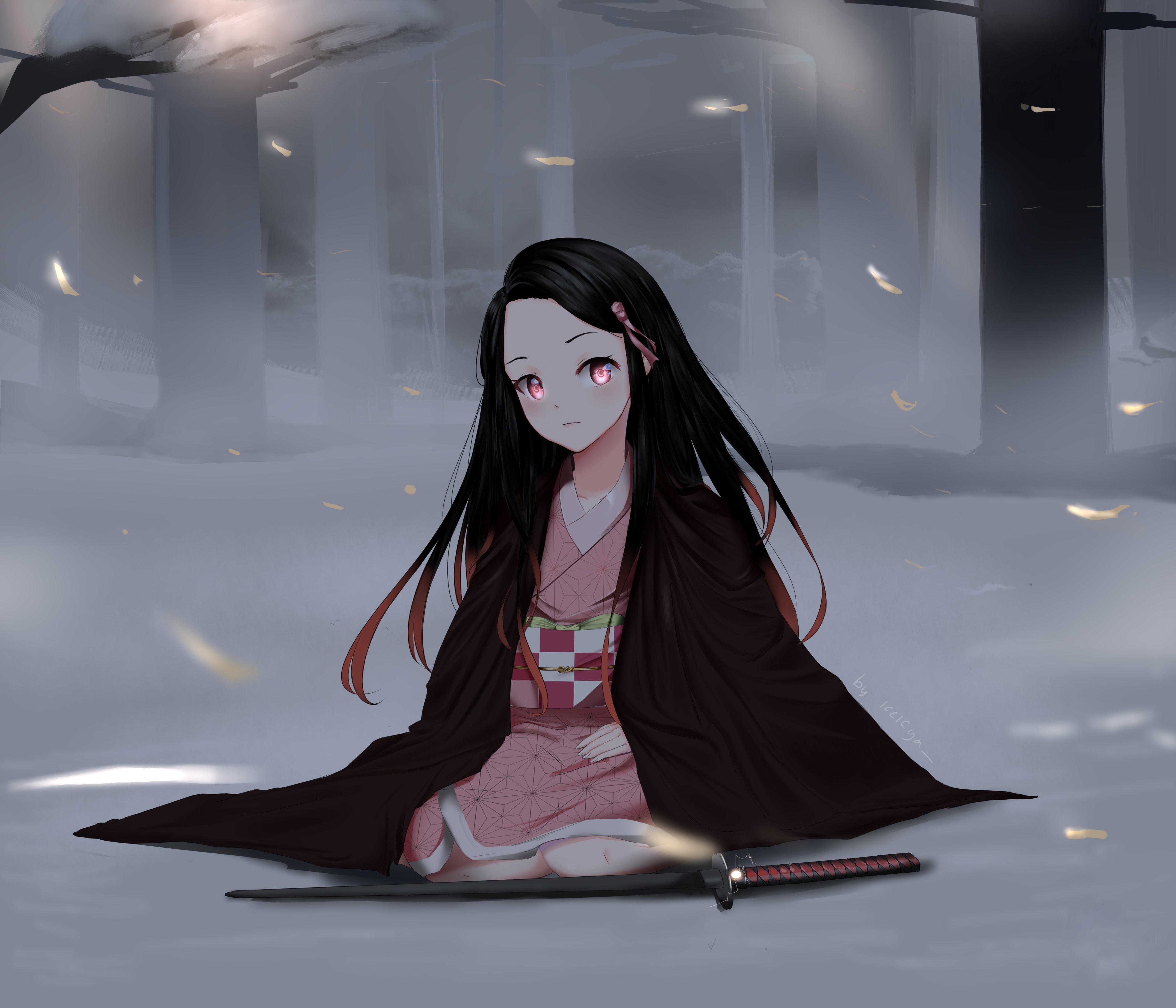 Nezuko Kamado from Demon Slayer: Kimetsu No Yaiba 4K HD Wallpaper