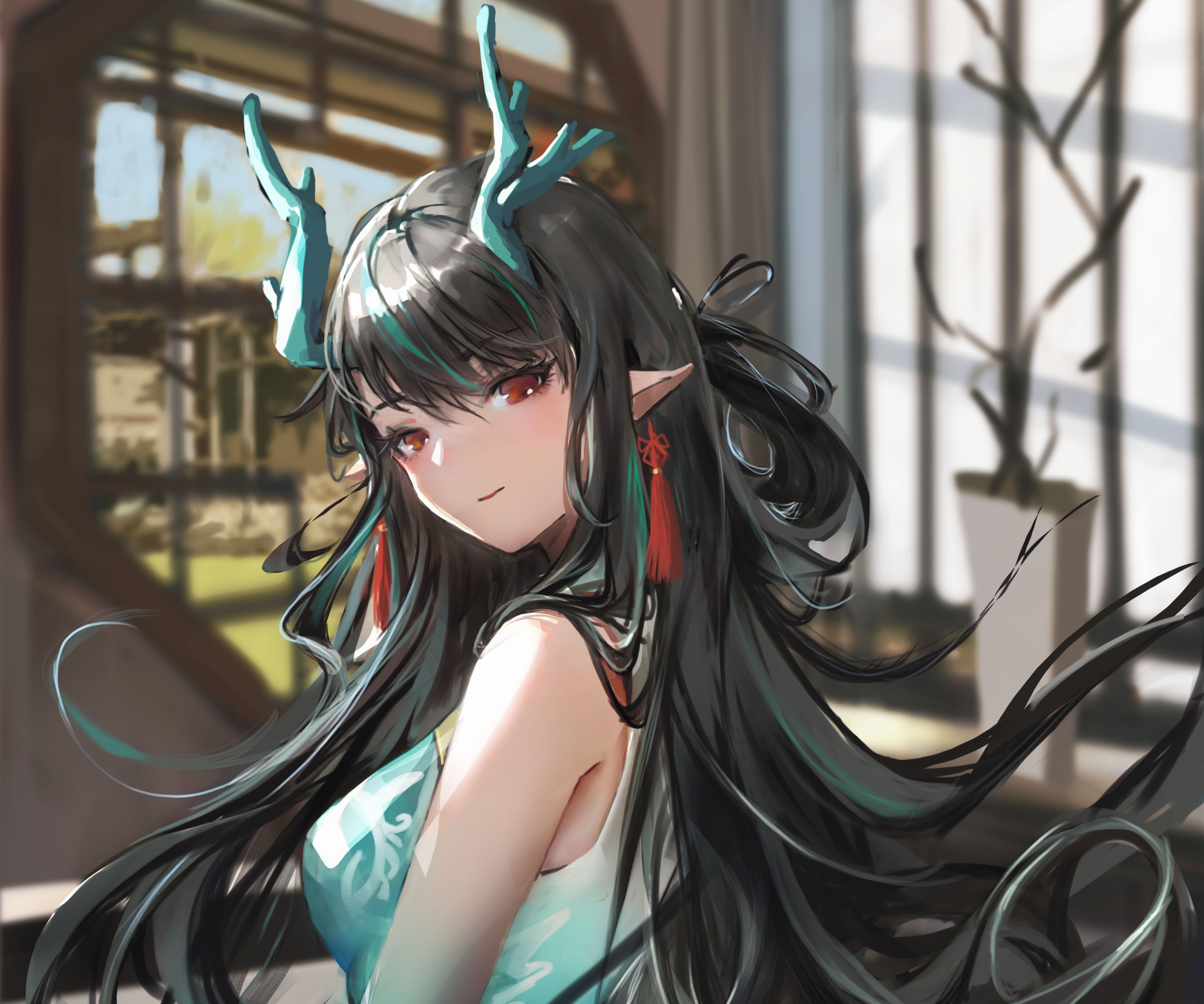 Dusk from Arknights HD Wallpaper