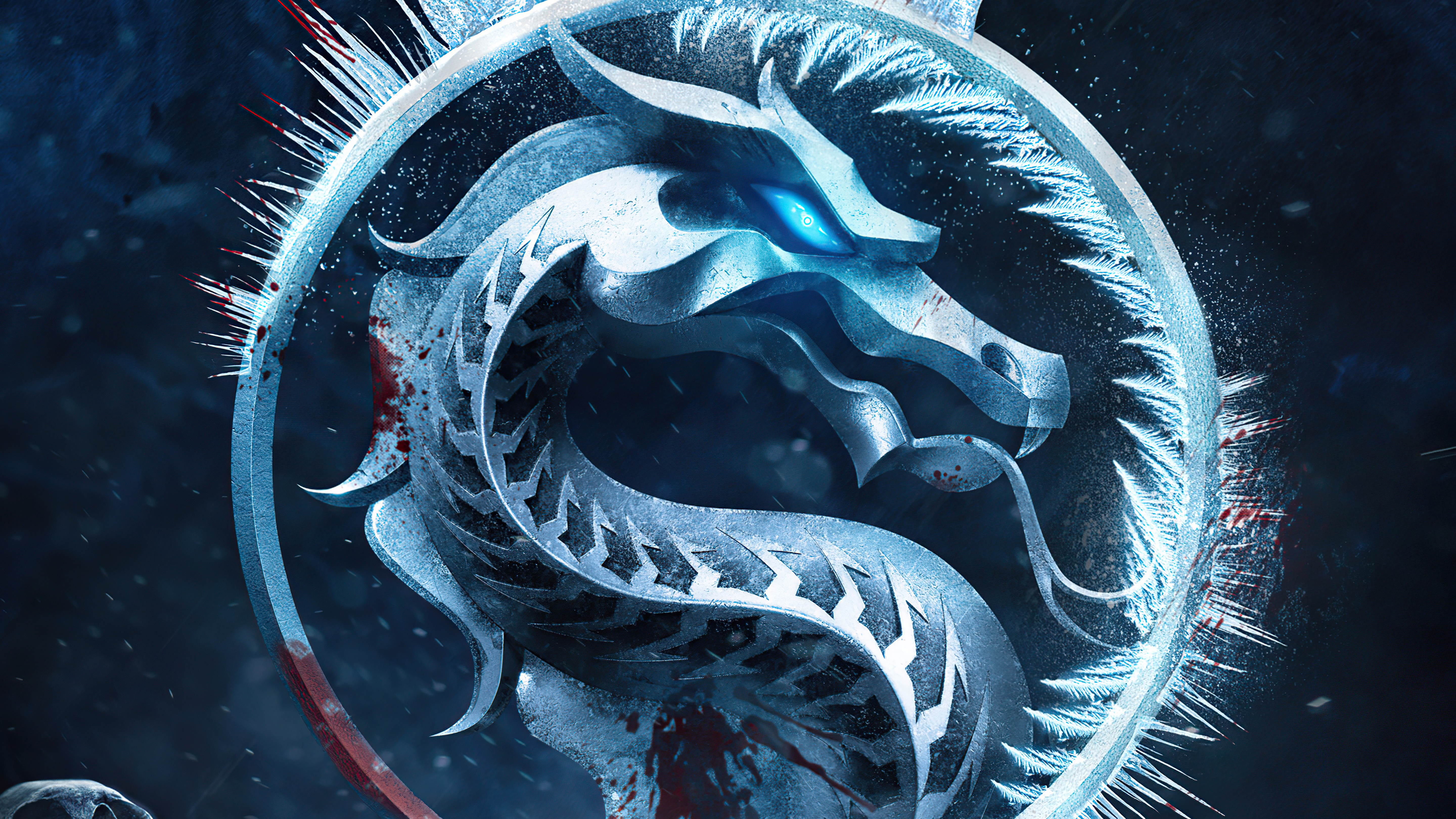 Mortal Kombat 4K Logo HD Wallpaper