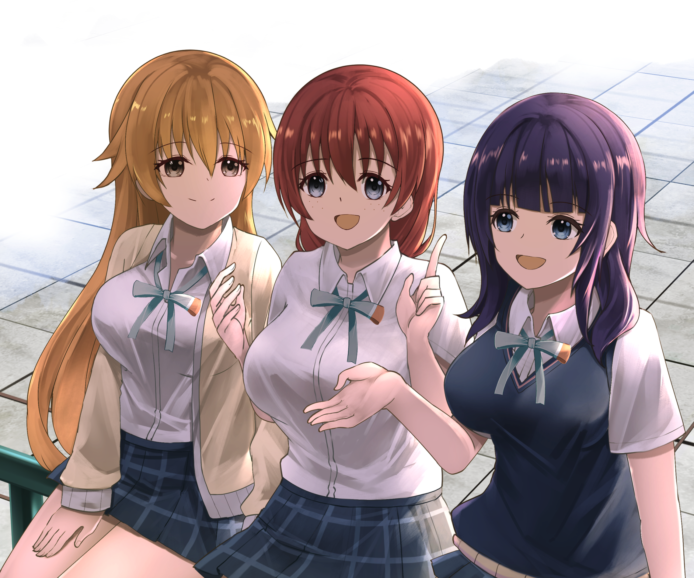 Emma Verde, Karin Asaka, and Kanata Konoe from Love Live! Nijigasaki High School Idol Club HD Wallpaper