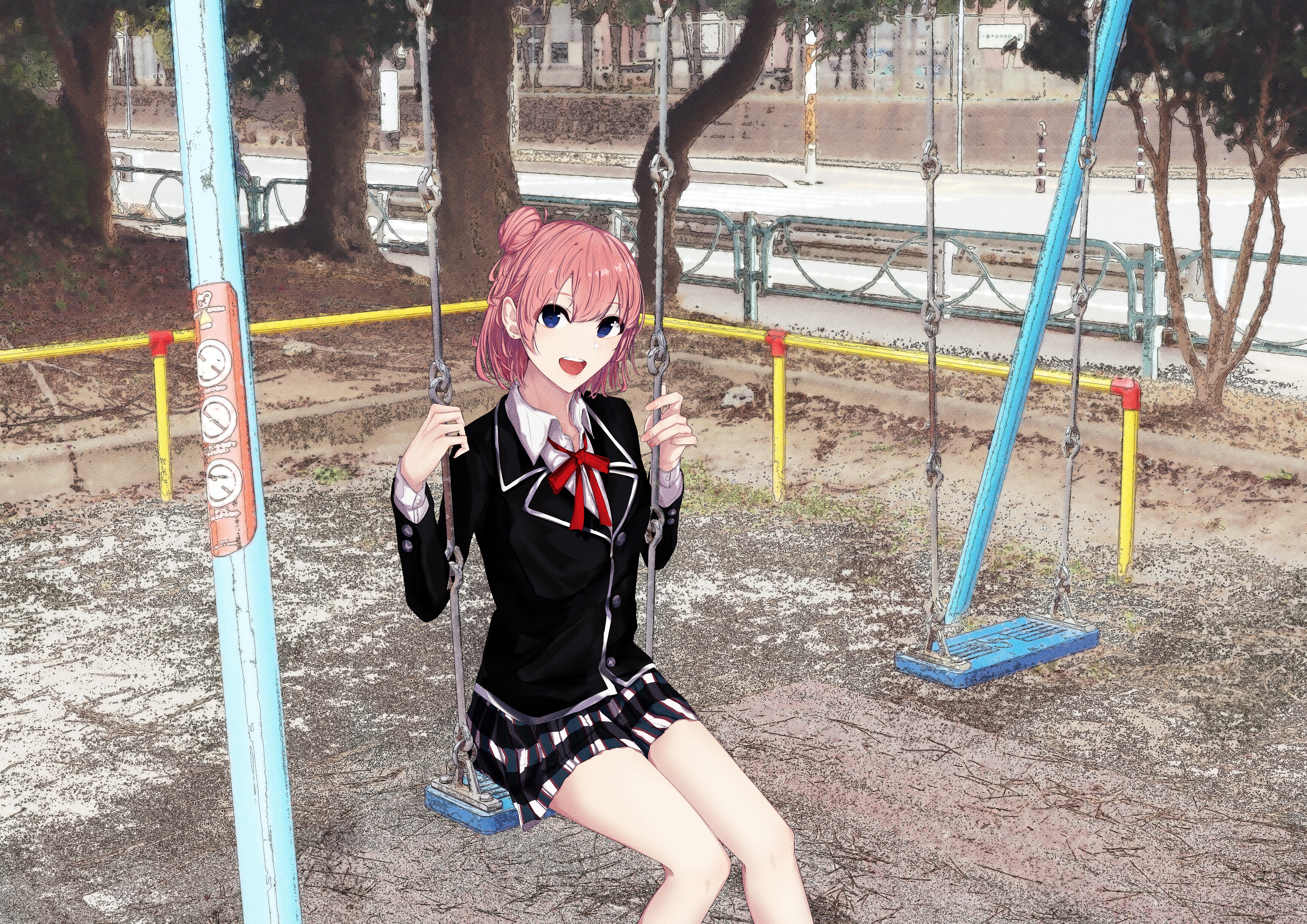 Yui Yuigahama from My Teen Romantic Comedy SNAFU 4K HD Wallpaper