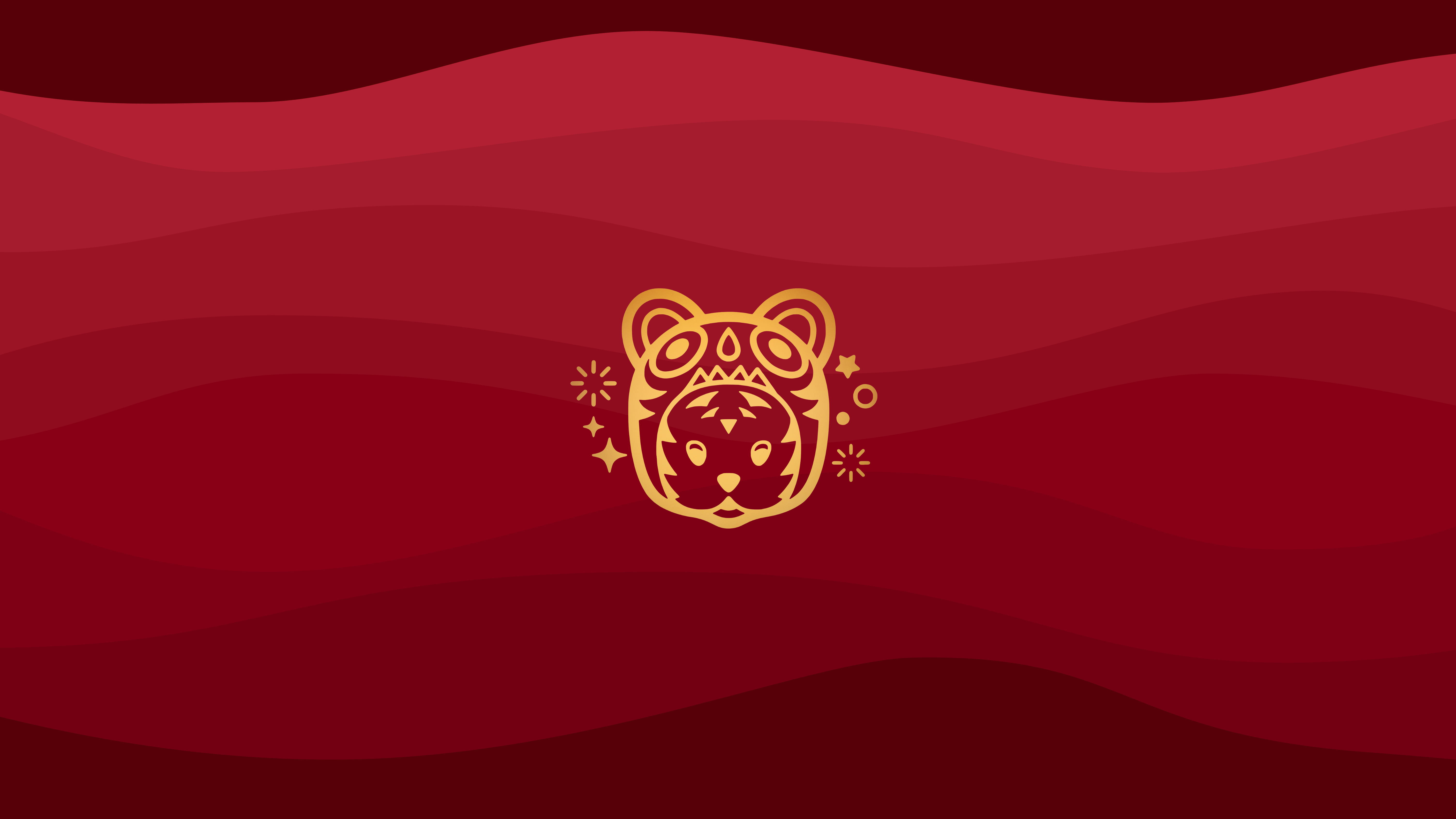 Year of the Tiger Chinese New Year 4K HD Wallpaper