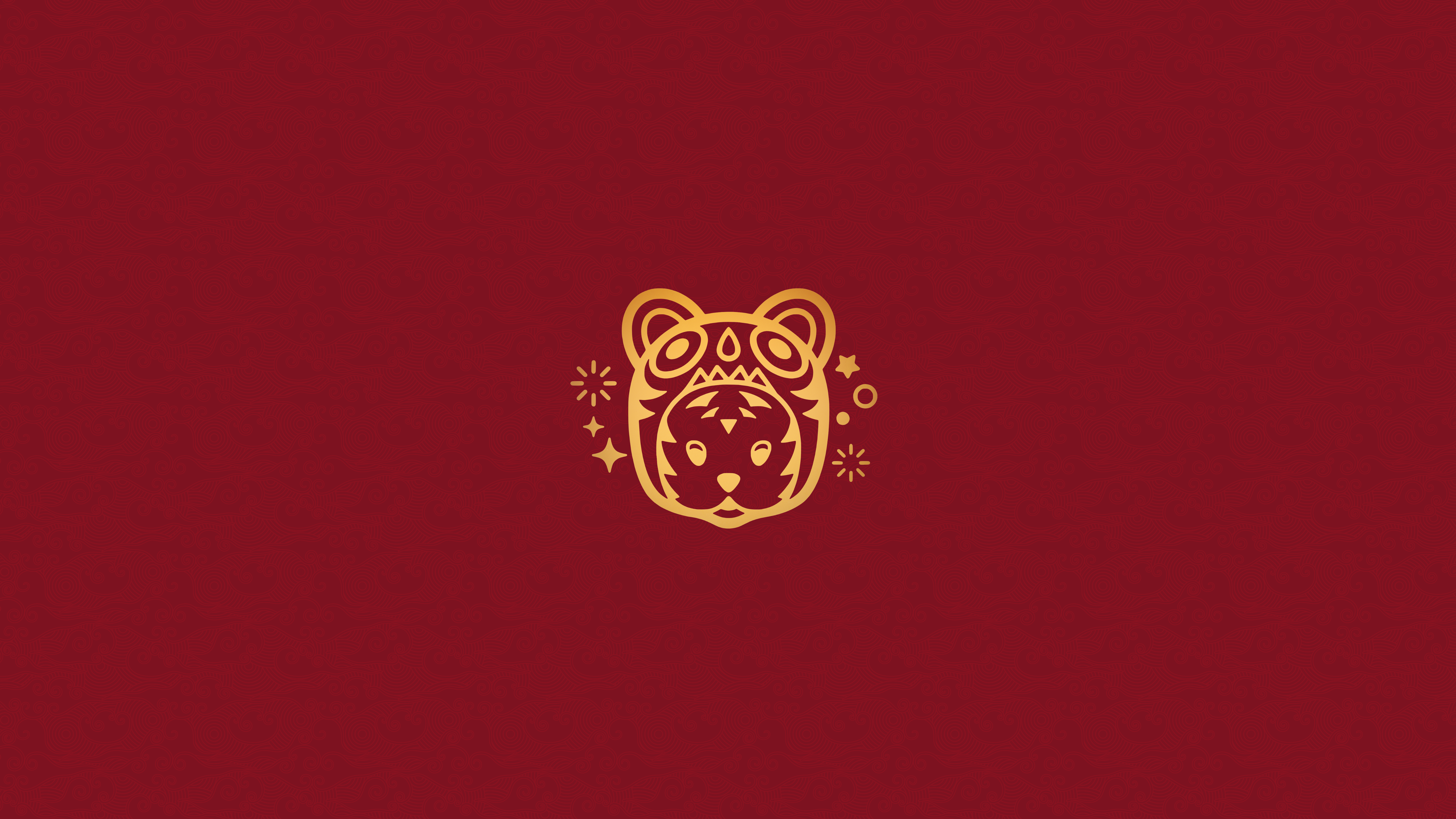 Year of the Tiger Chinese New Year 4K HD Wallpaper