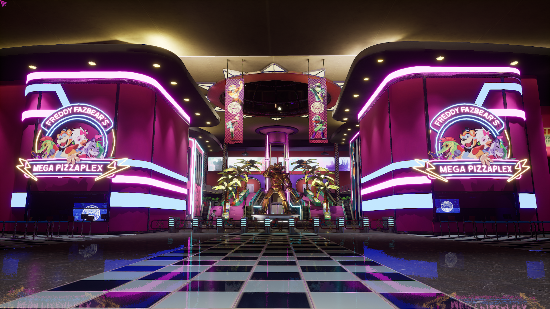 Freddy Fazbear's Mega Pizzaplex Main Lobby HD Wallpaper