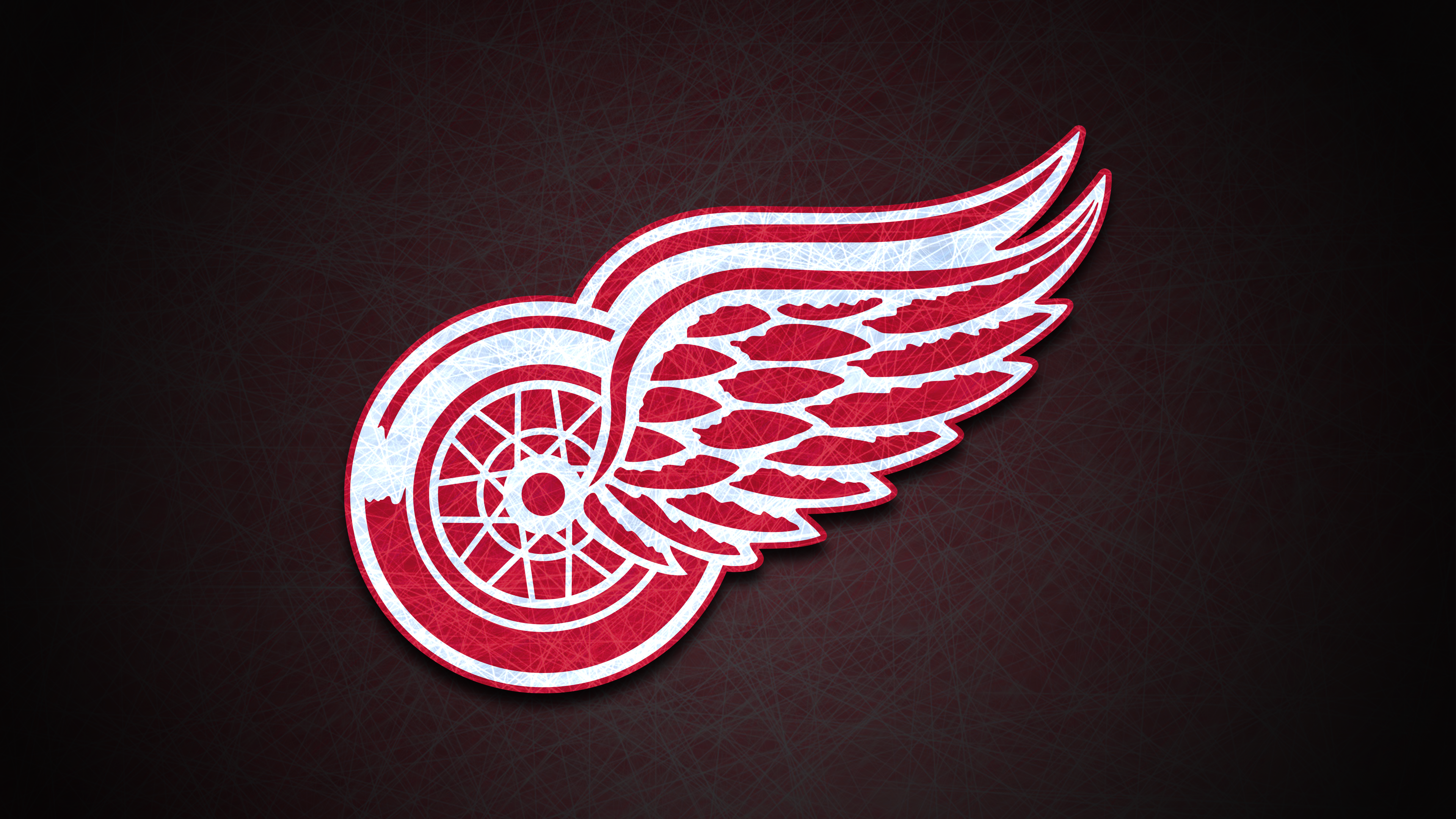 Detroit Red Wings NHL logo 4K HD Wallpaper