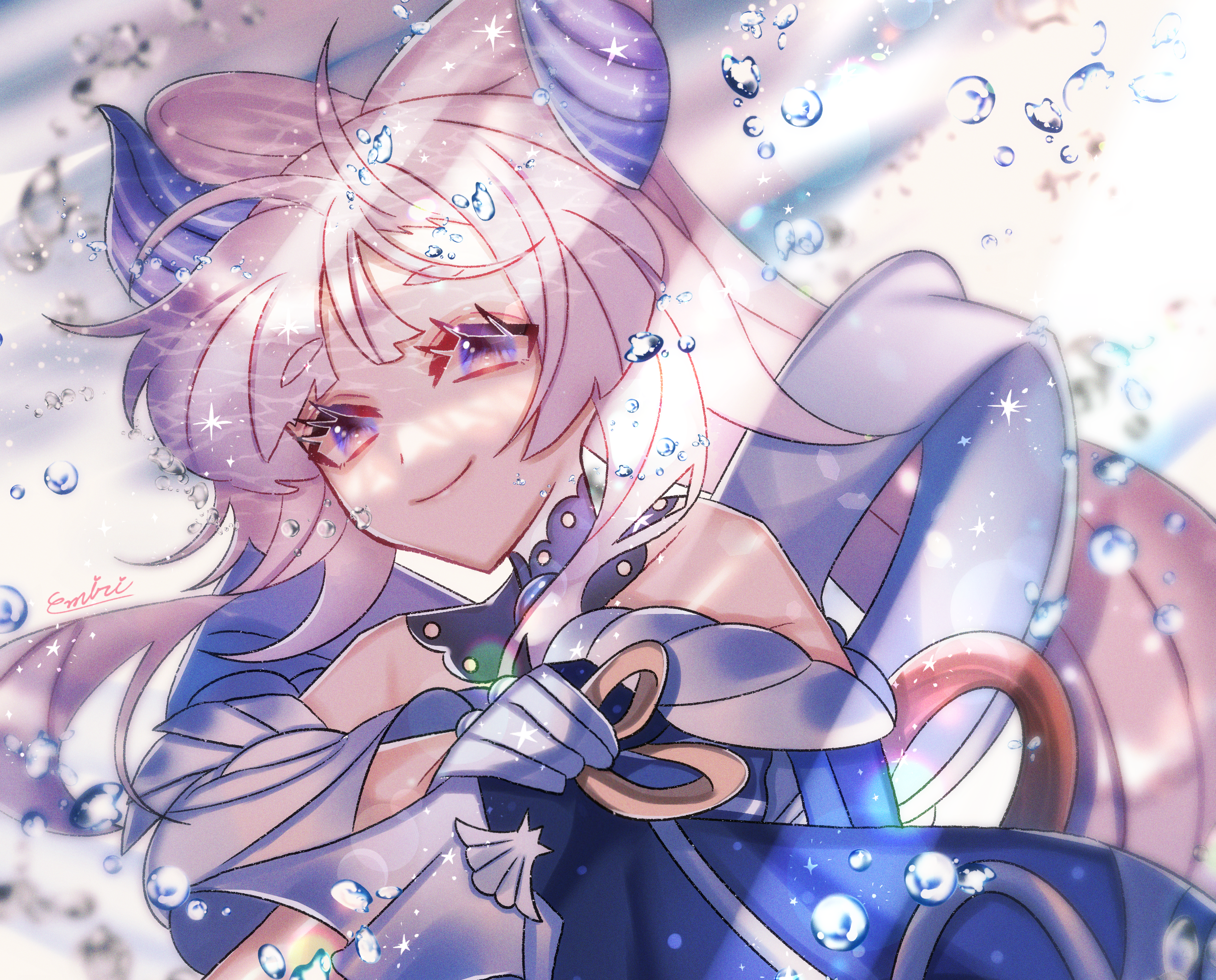 Sangonomiya Kokomi from Genshin Impact HD Wallpaper