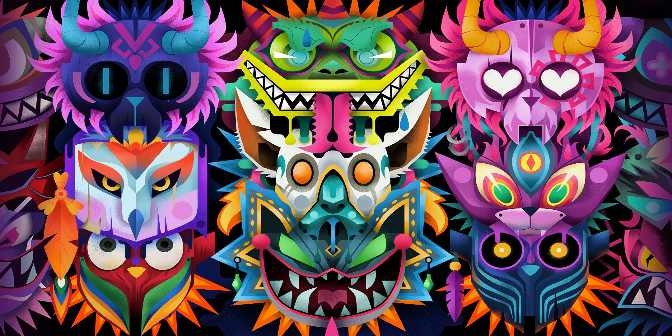 Fortnite Loading Screen with Tribal Masks HD Wallpaper