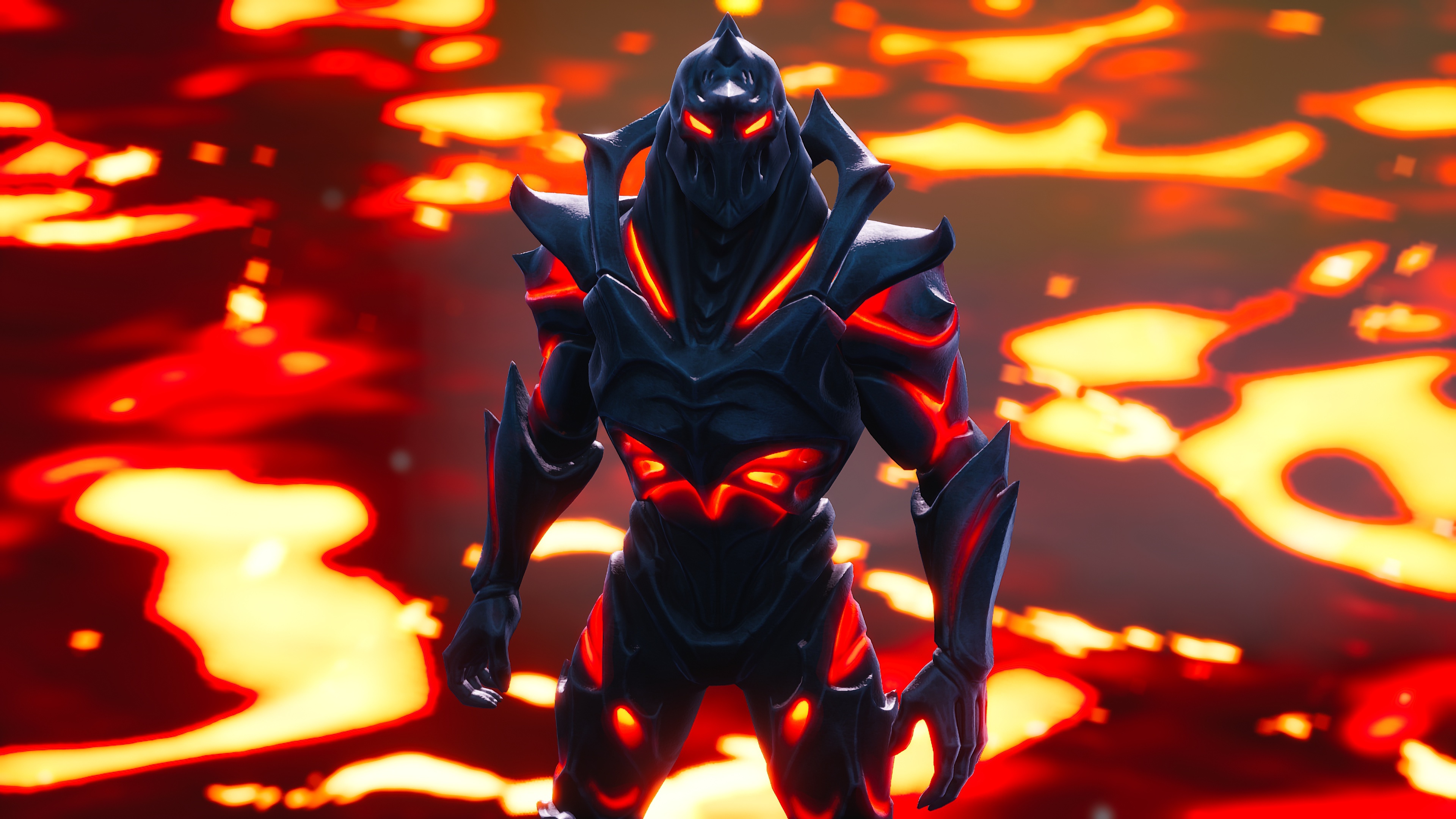 Fortnite 4K Lava Armor Character HD Wallpaper
