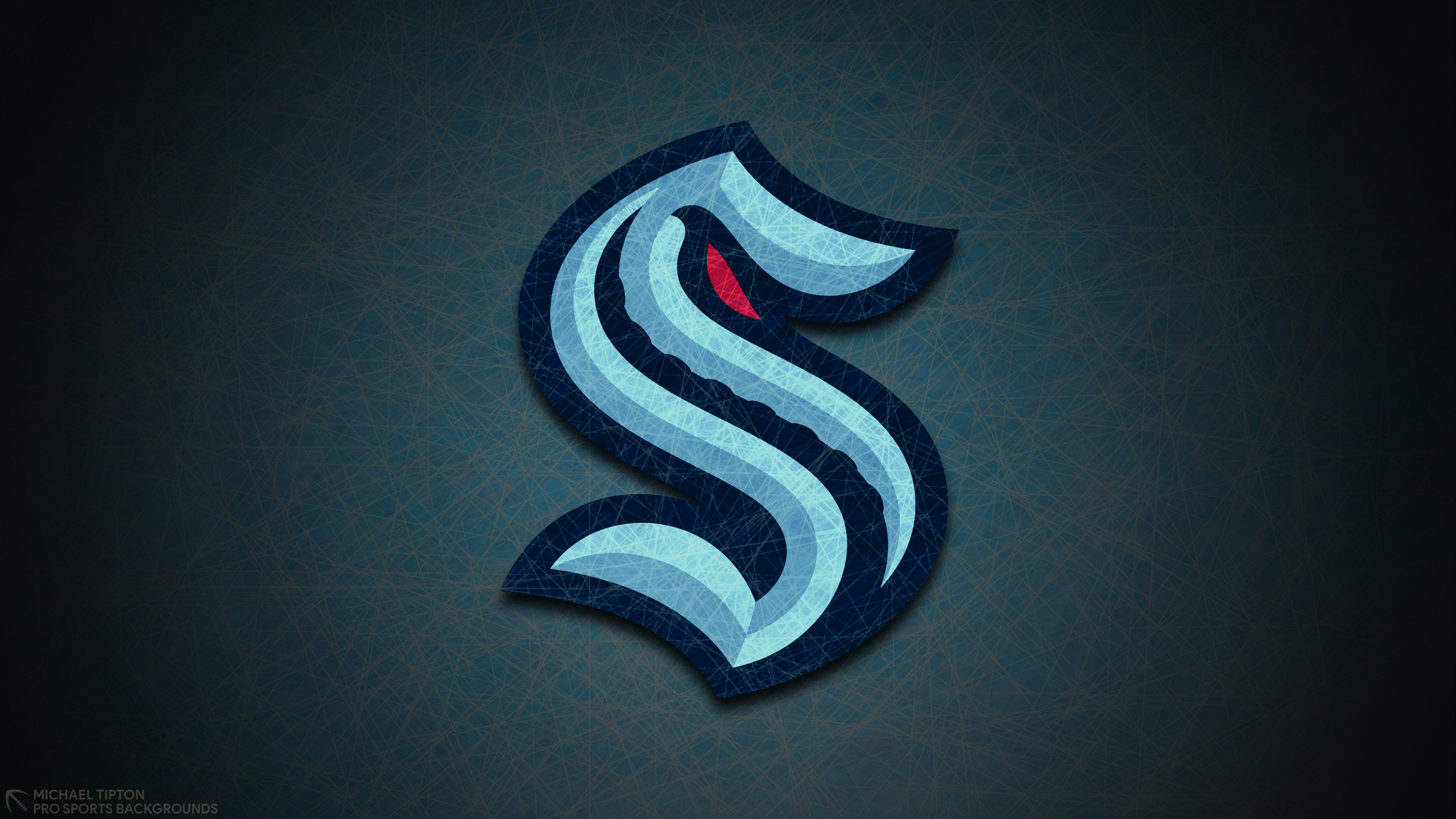 Seattle Kraken Logo 4K HD Wallpaper