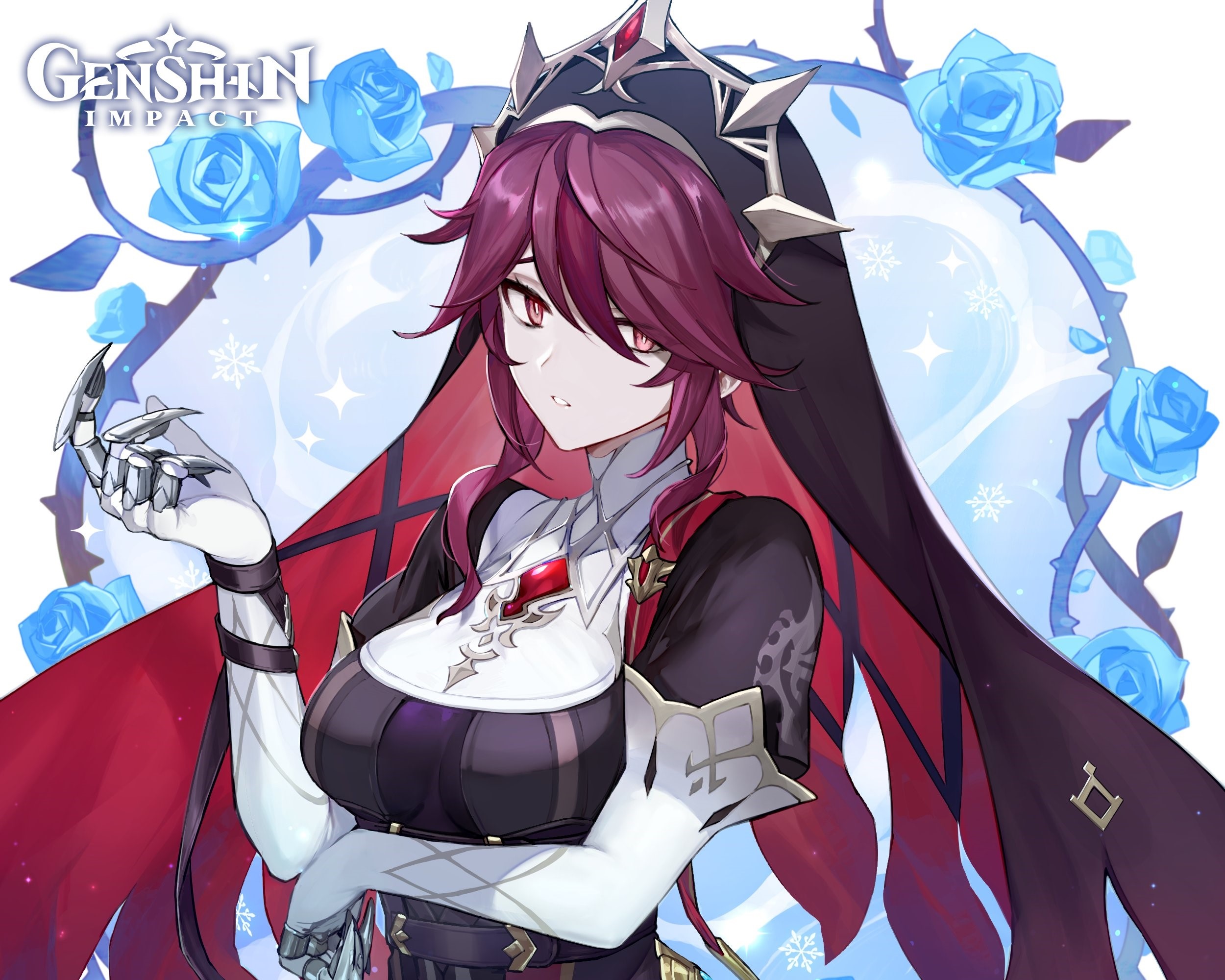 Rosaria from Genshin Impact HD Wallpaper