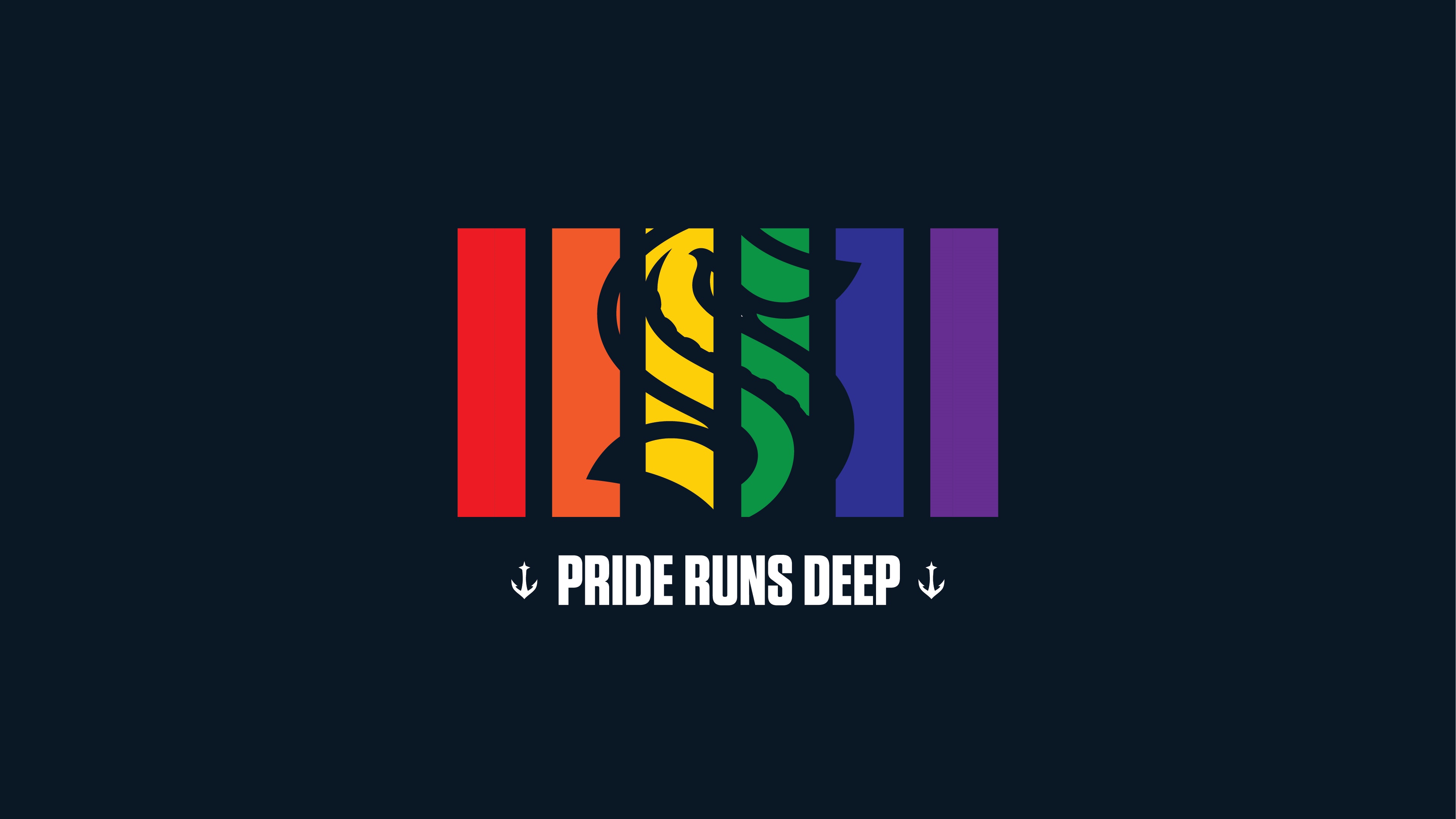 Seattle Kraken Pride Runs Deep Logo HD Wallpaper
