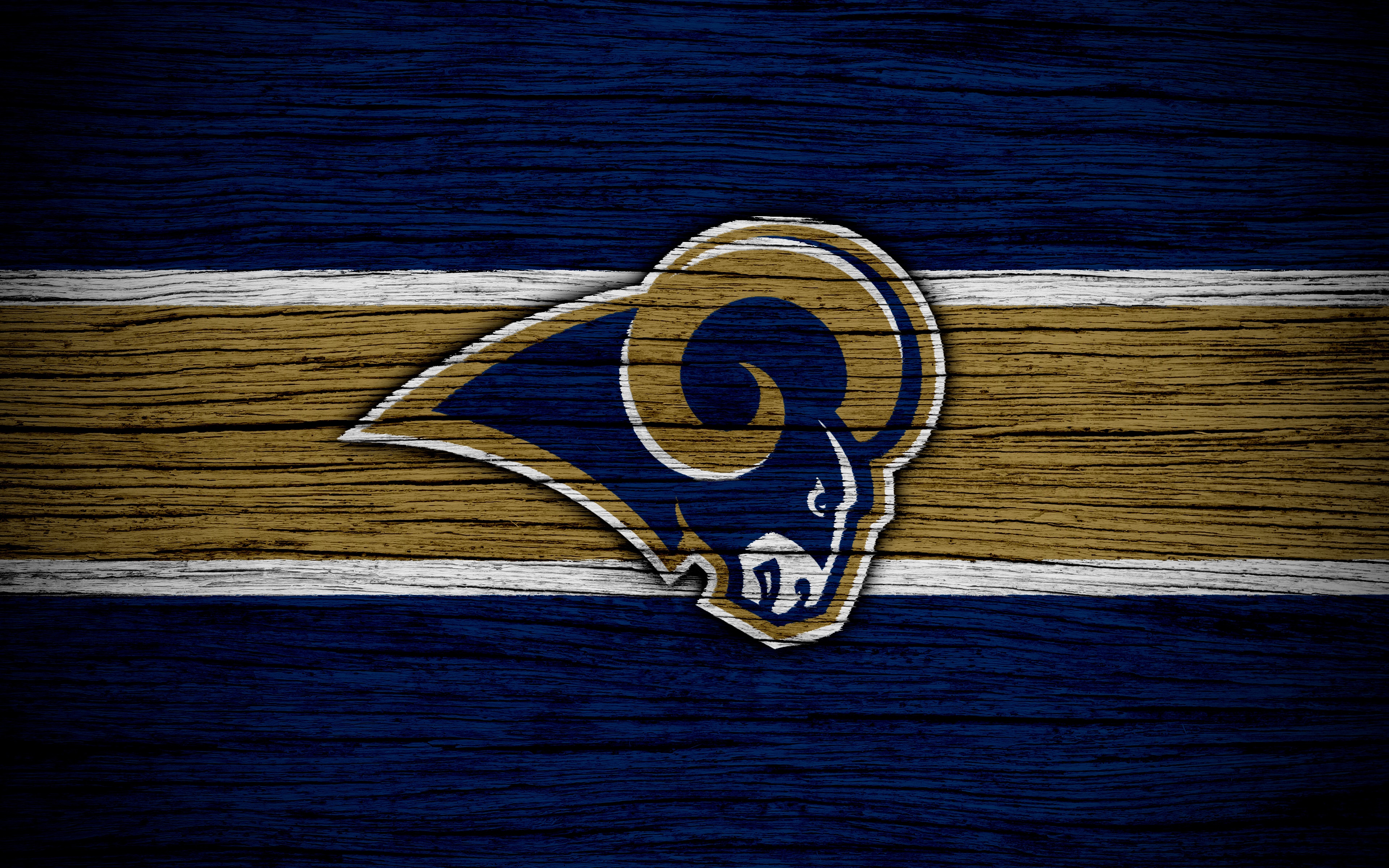Los Angeles Rams Logo 4K HD Wallpaper
