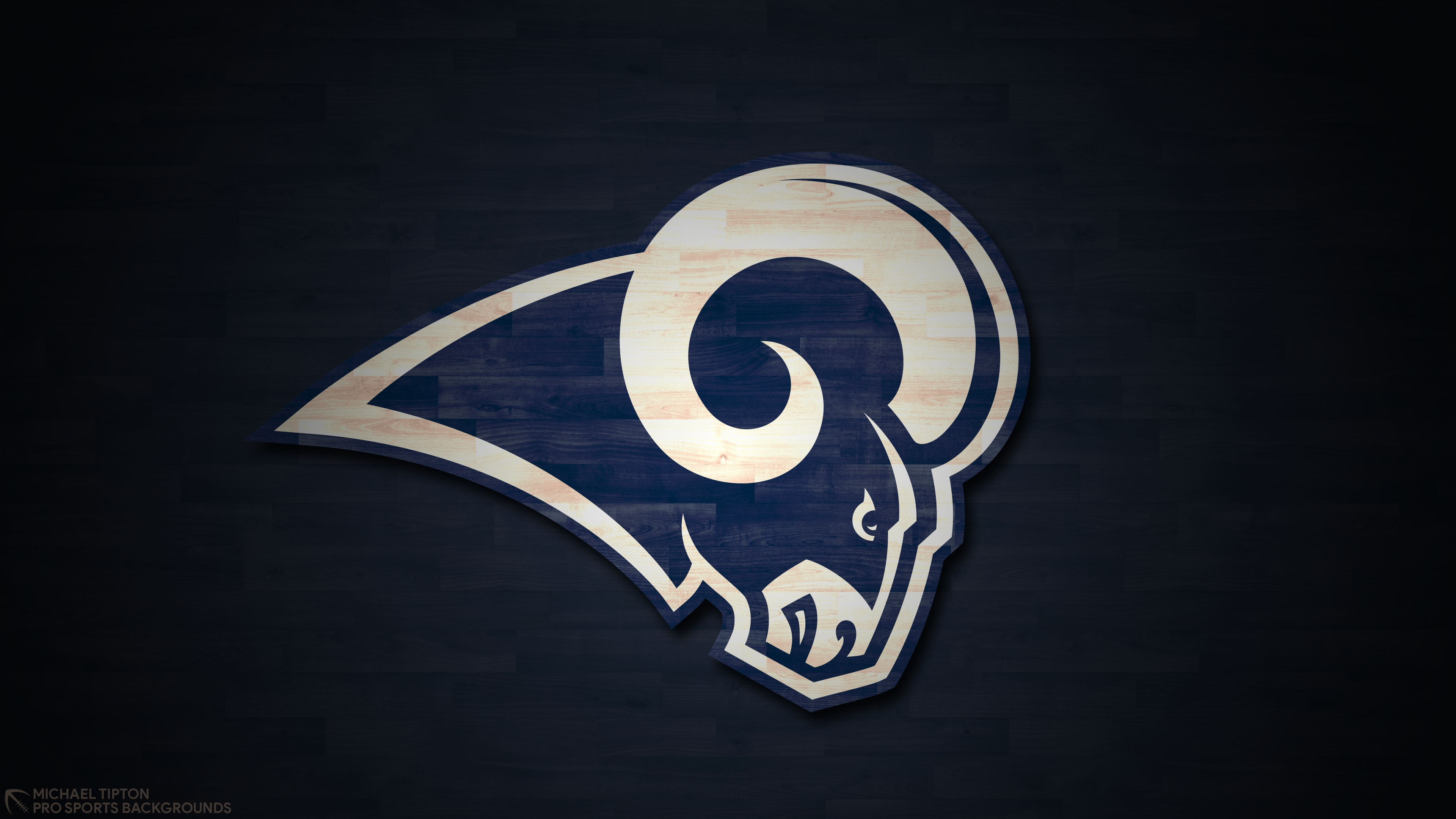 Los Angeles Rams Logo 4K HD Wallpaper