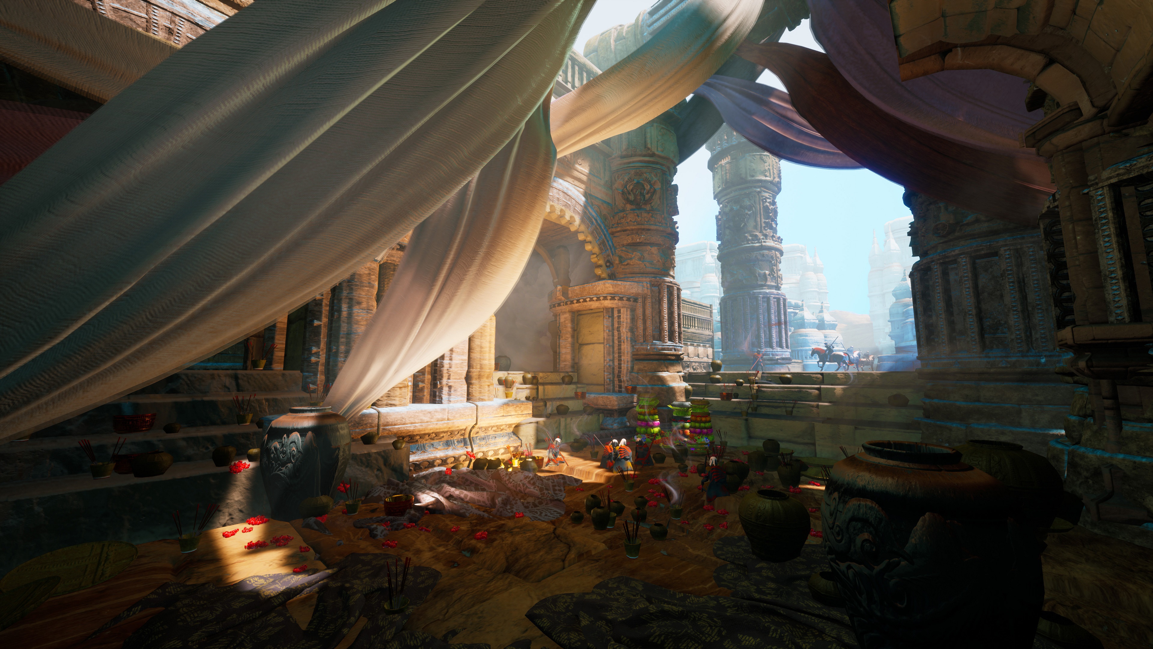 Desert Courtyard by Tyler Smith HD Wallpaper