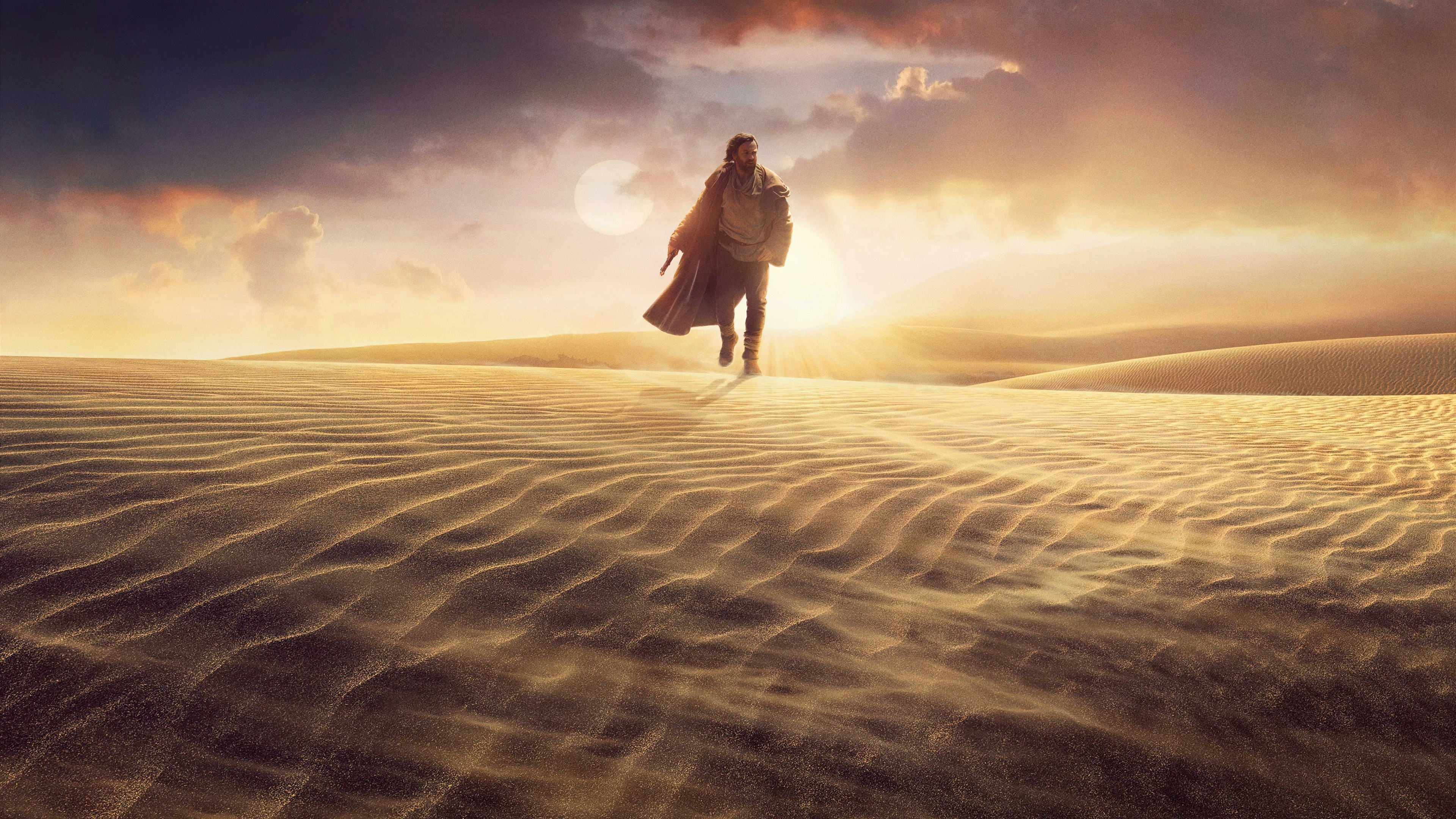 Obi-Wan Kenobi from Star Wars in a desert HD Wallpaper