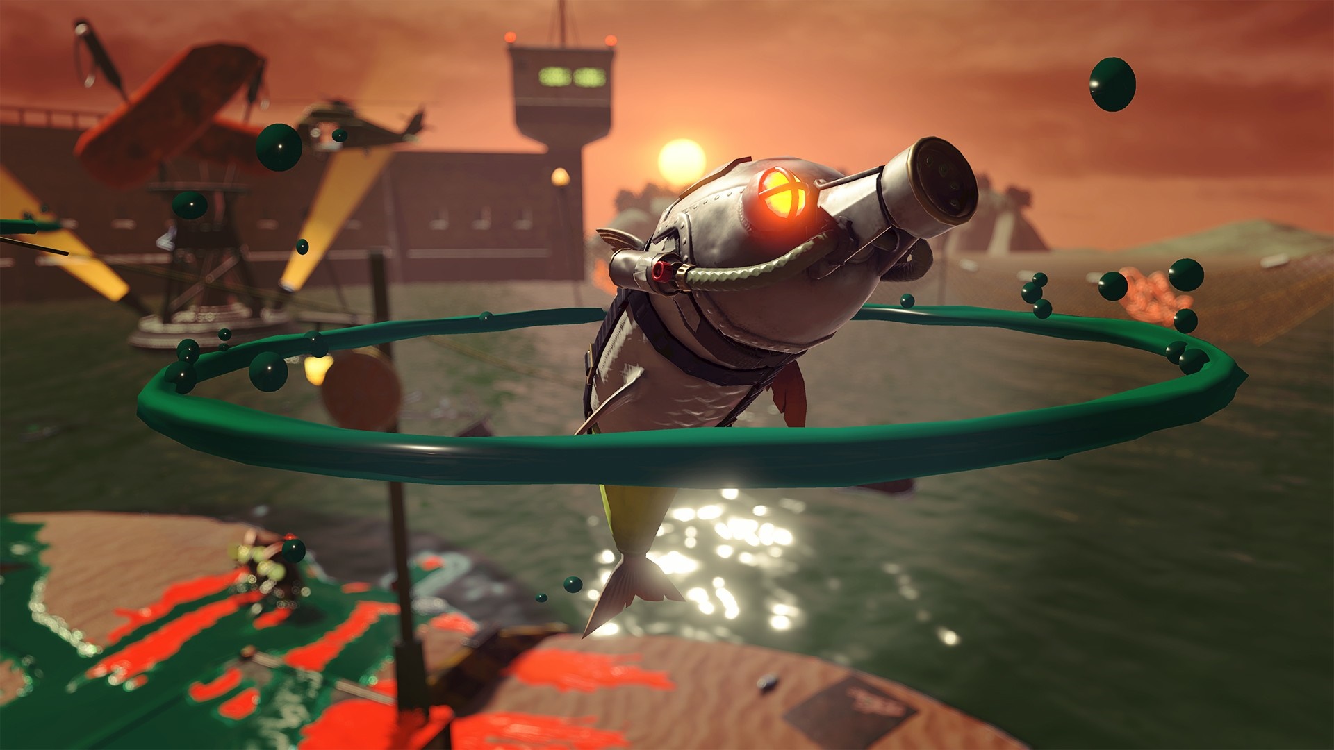 Fish enemy in Splatoon 3 HD Wallpaper