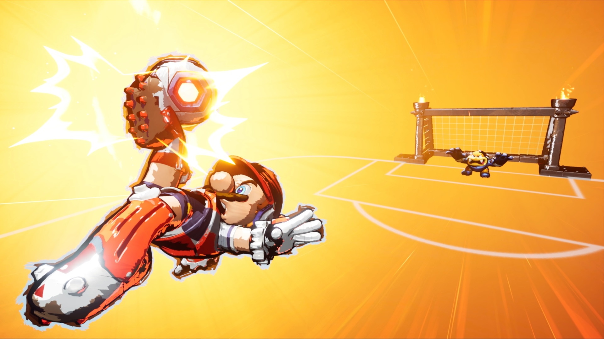 Mario from Mario Strikers: Battle League HD Wallpaper