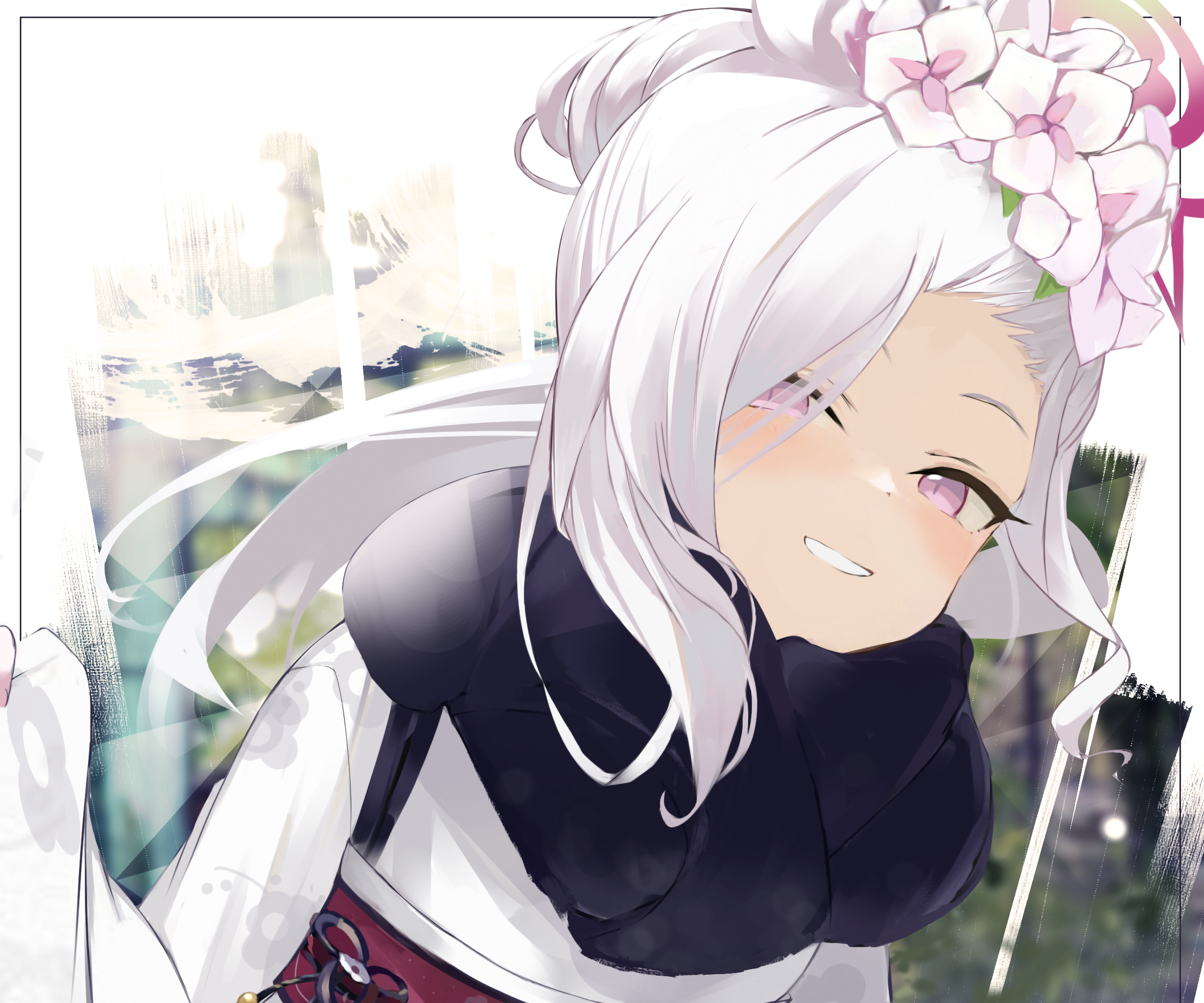 Asagi Mutsuki from Blue Archive HD Wallpaper