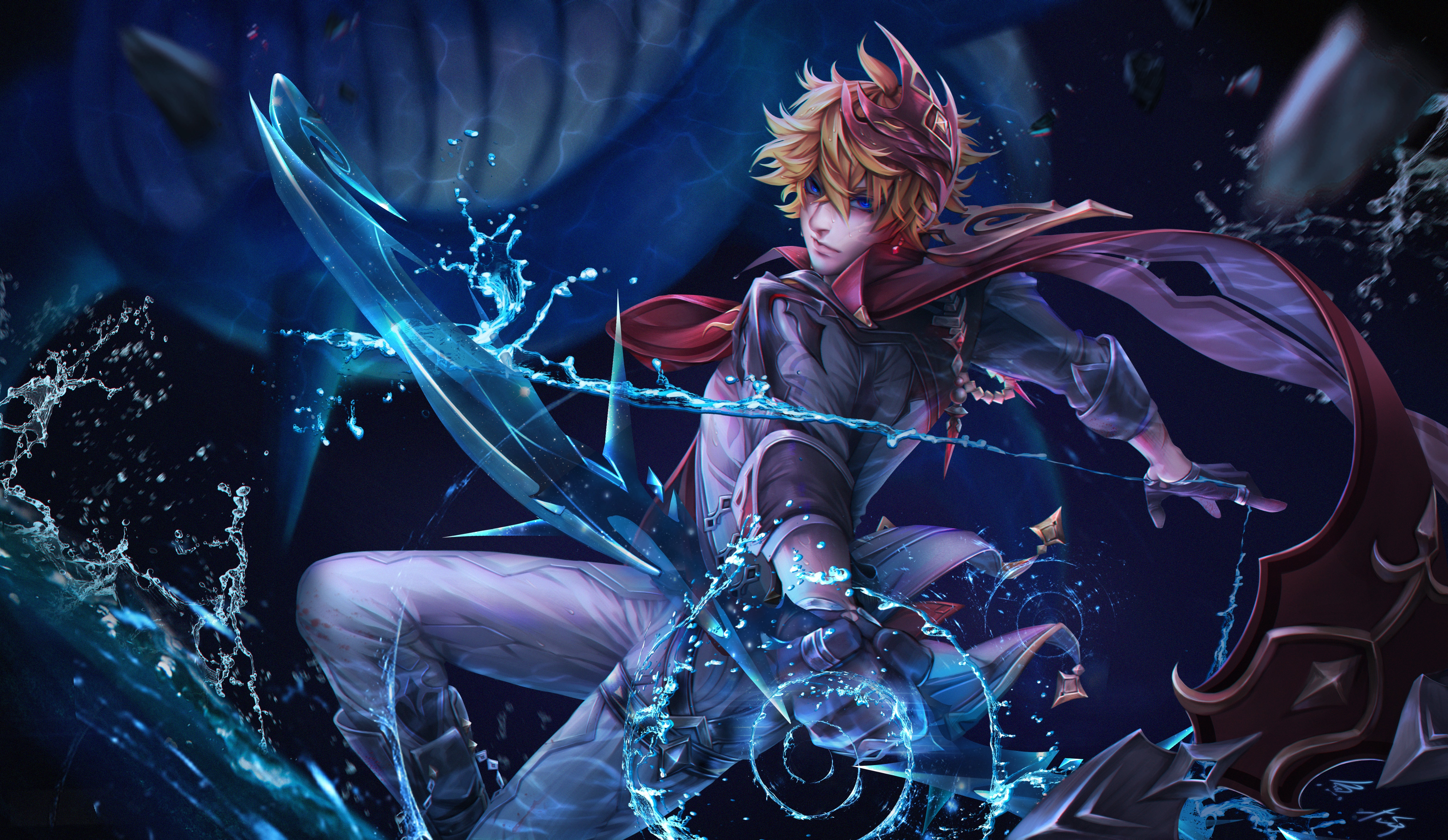 Tartaglia Childe from Genshin Impact 4K HD Wallpaper
