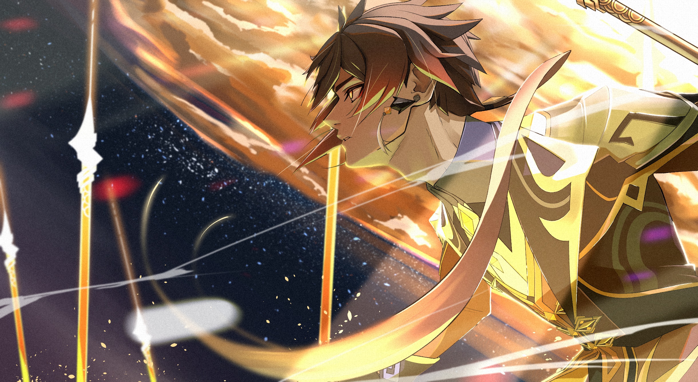 Zhongli from Genshin Impact HD Wallpaper