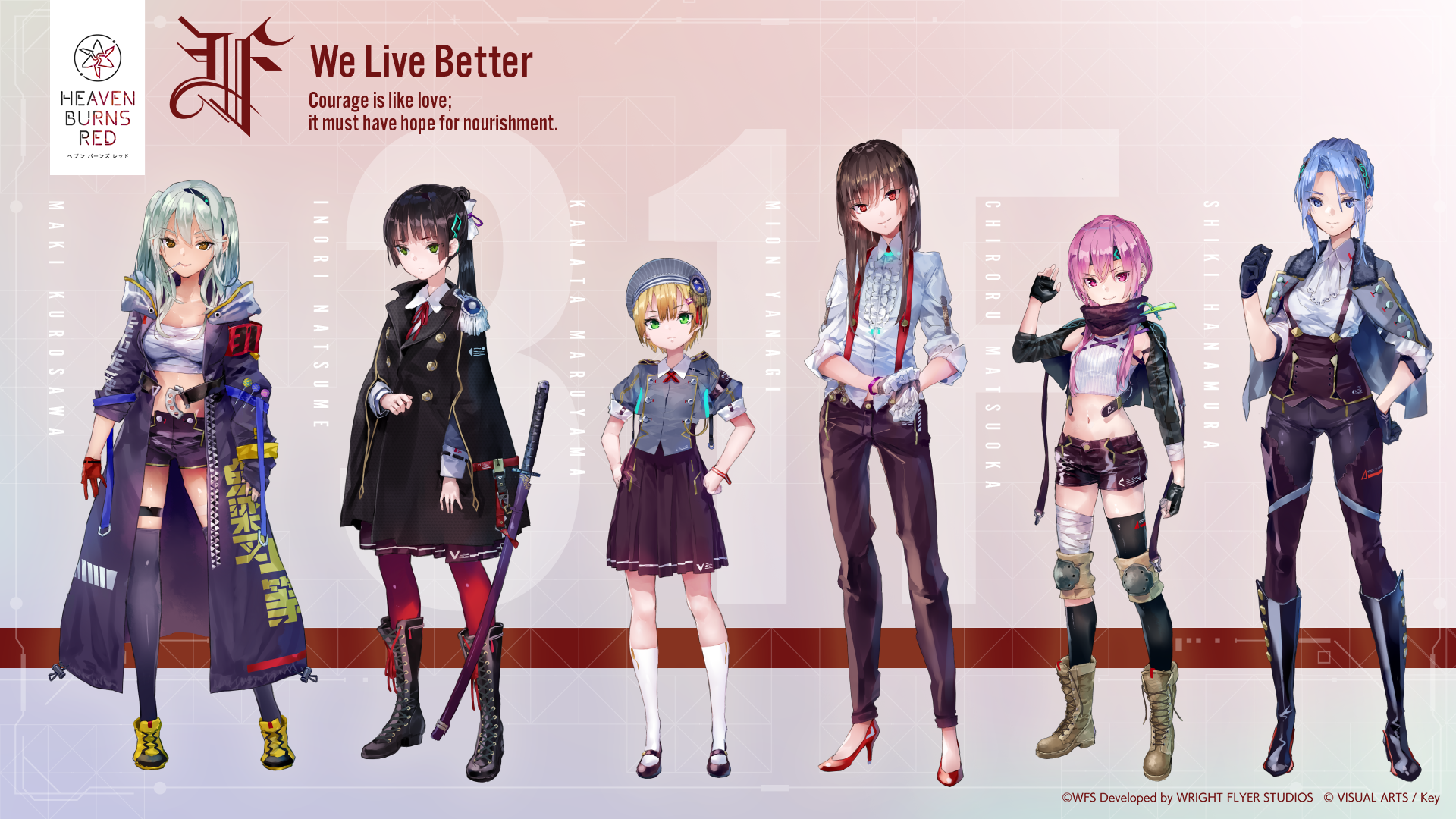 Heaven Burns Red characters HD Wallpaper
