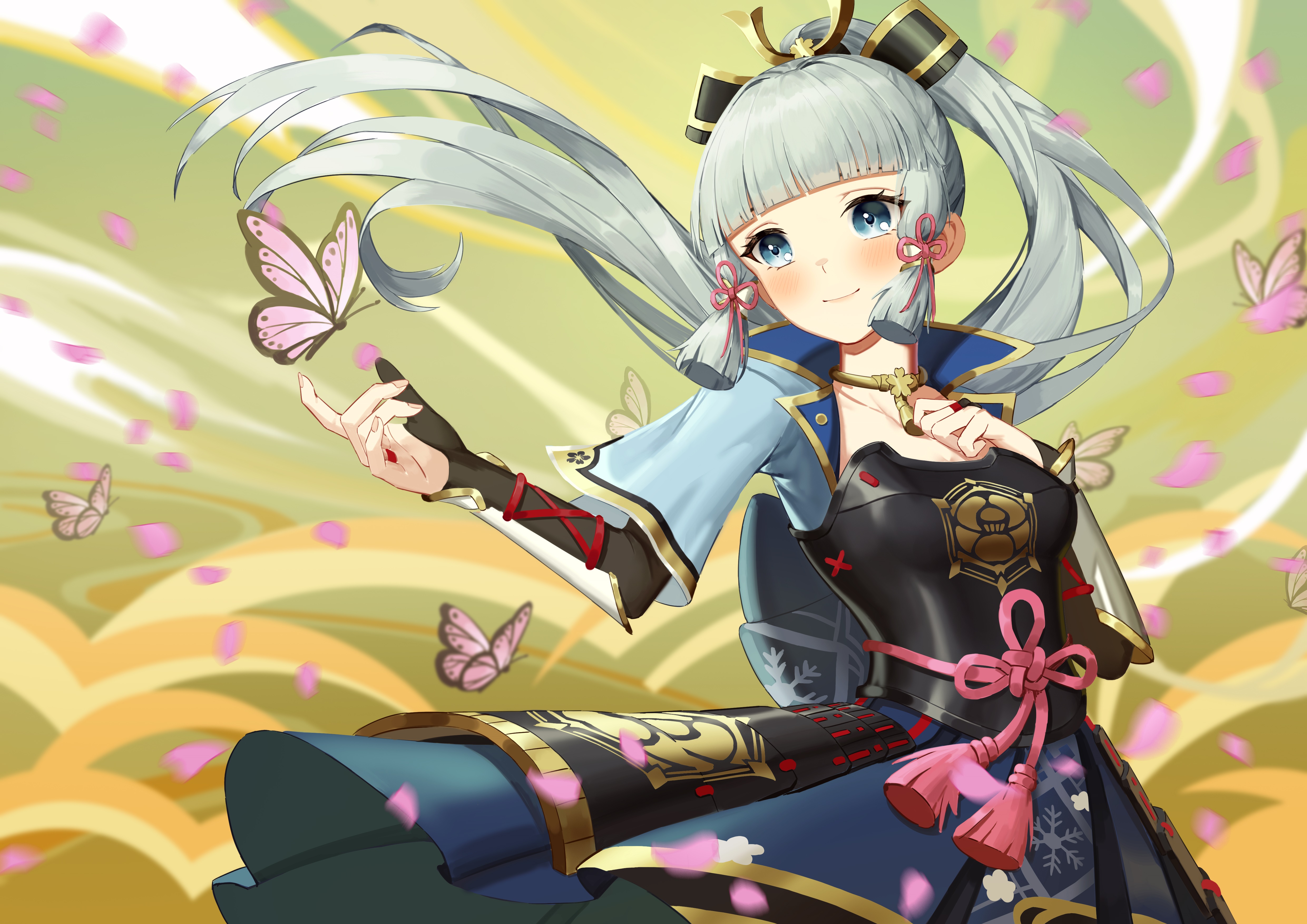 Kamisato Ayaka from Genshin Impact 4K HD Wallpaper