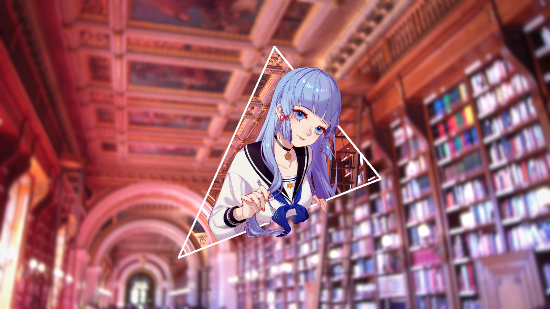 Kamisato Ayaka from Genshin Impact HD Wallpaper