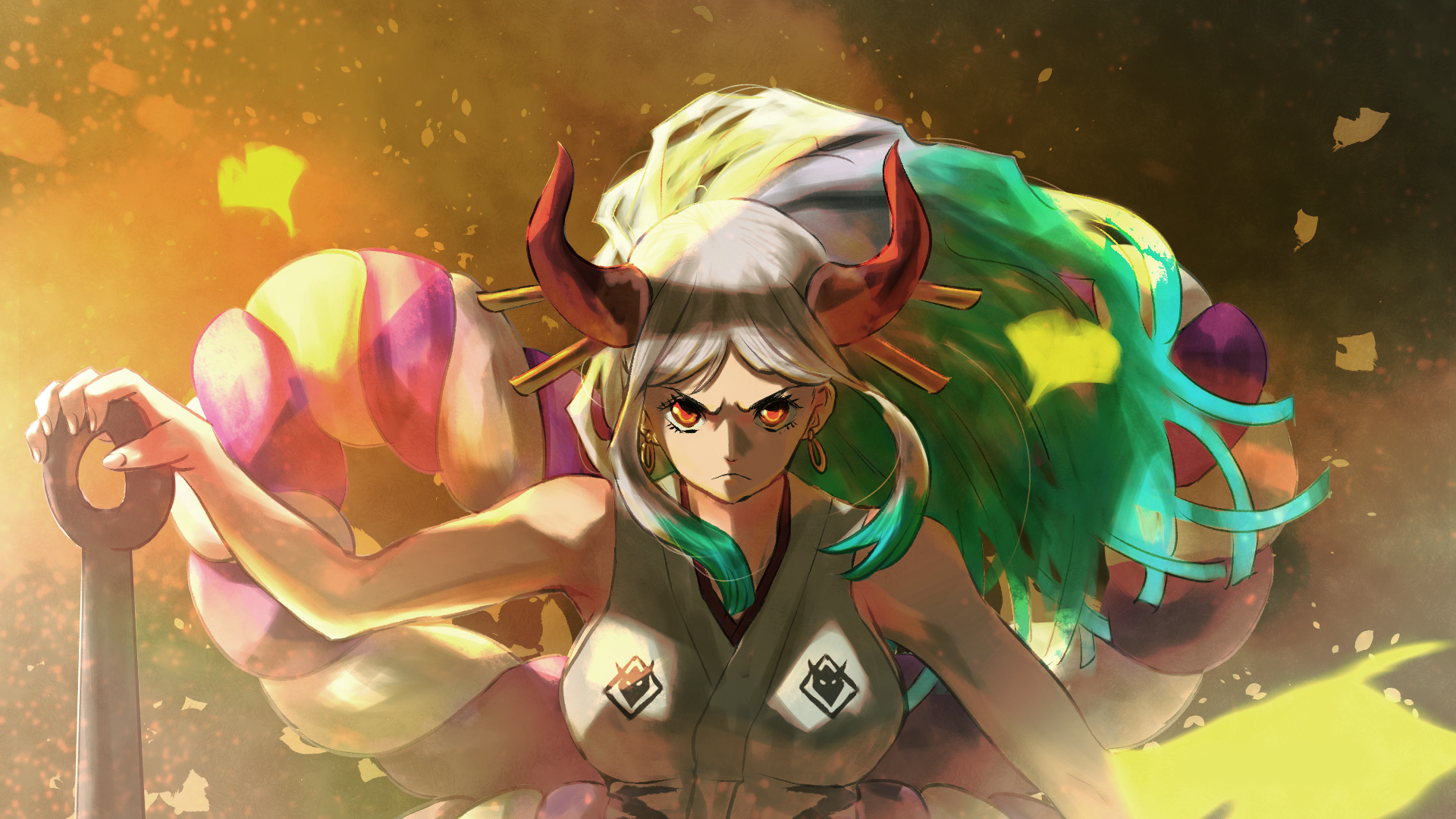 Yamato from One Piece Art HD Wallpaper