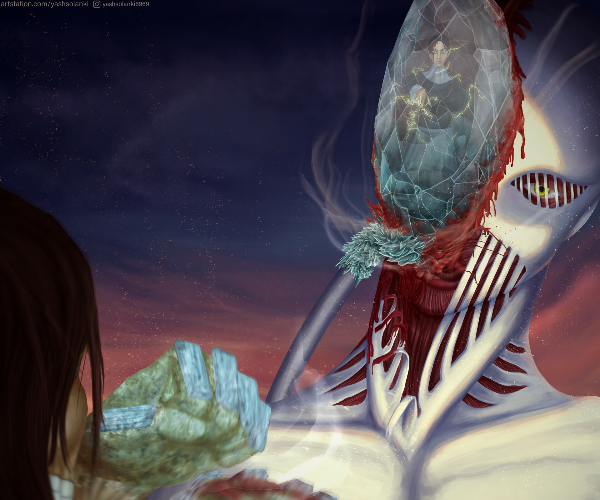 War Hammer Titan from Attack On Titan HD Wallpaper