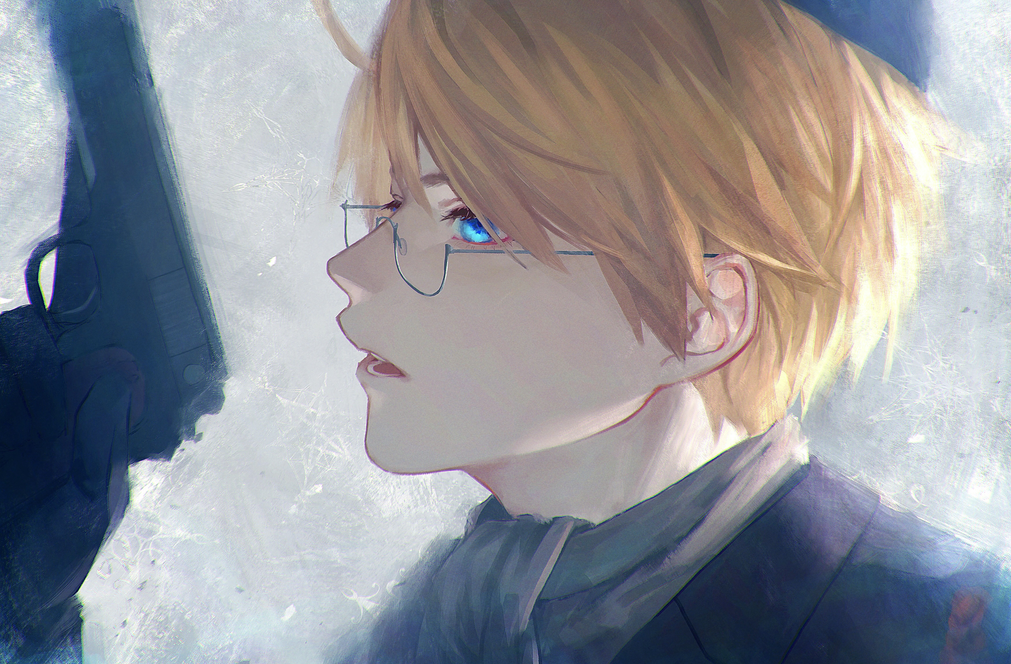 United States from Hetalia with a gun HD Wallpaper