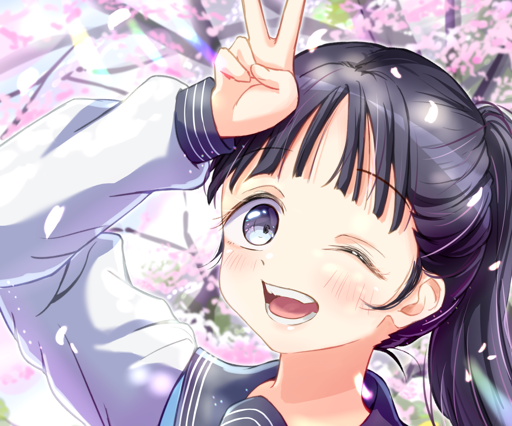 Komichi Akebi from Akebi's Sailor Uniform HD Wallpaper