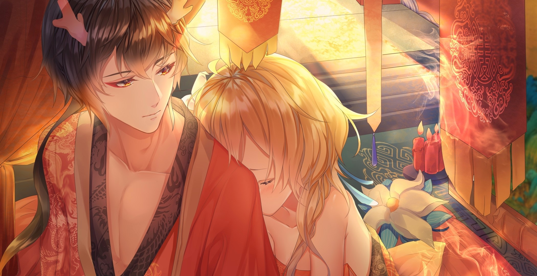 Zhongli and Lumine from Genshin Impact HD Wallpaper